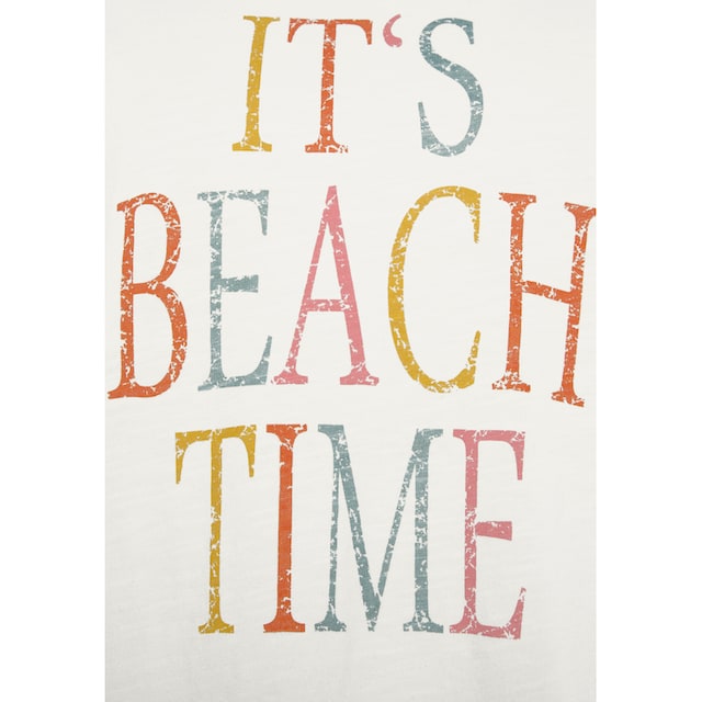 Beachtime T-Shirt, (Packung, 2 tlg.), mit zwei verschiedenen Drucken bei ♕