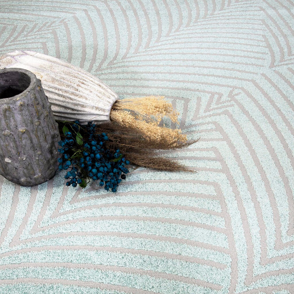 Carpet City Teppich »Friseé-Teppich FANCY 648«, rechteckig, 12 mm Höhe, Läufer, Kurzflor, 3D-Optik, Kreisförmiges Muster, Wohnzimmer