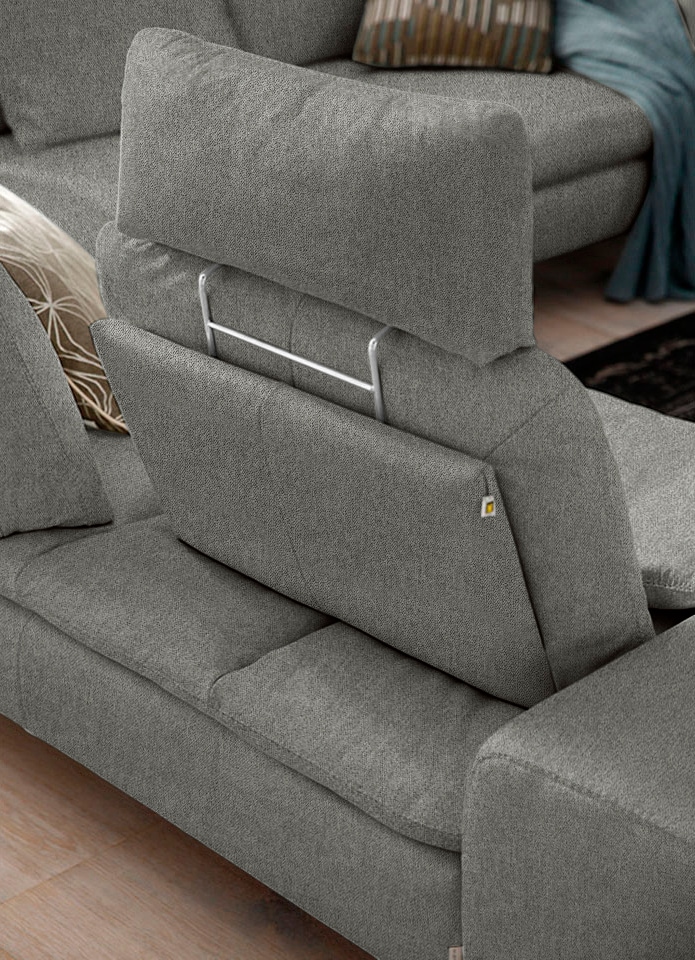 W.SCHILLIG Ecksofa »valentinoo, Designsofa, elegant und bequem, L-Form« mit Sitztiefenverstellung, Breite 318 cm