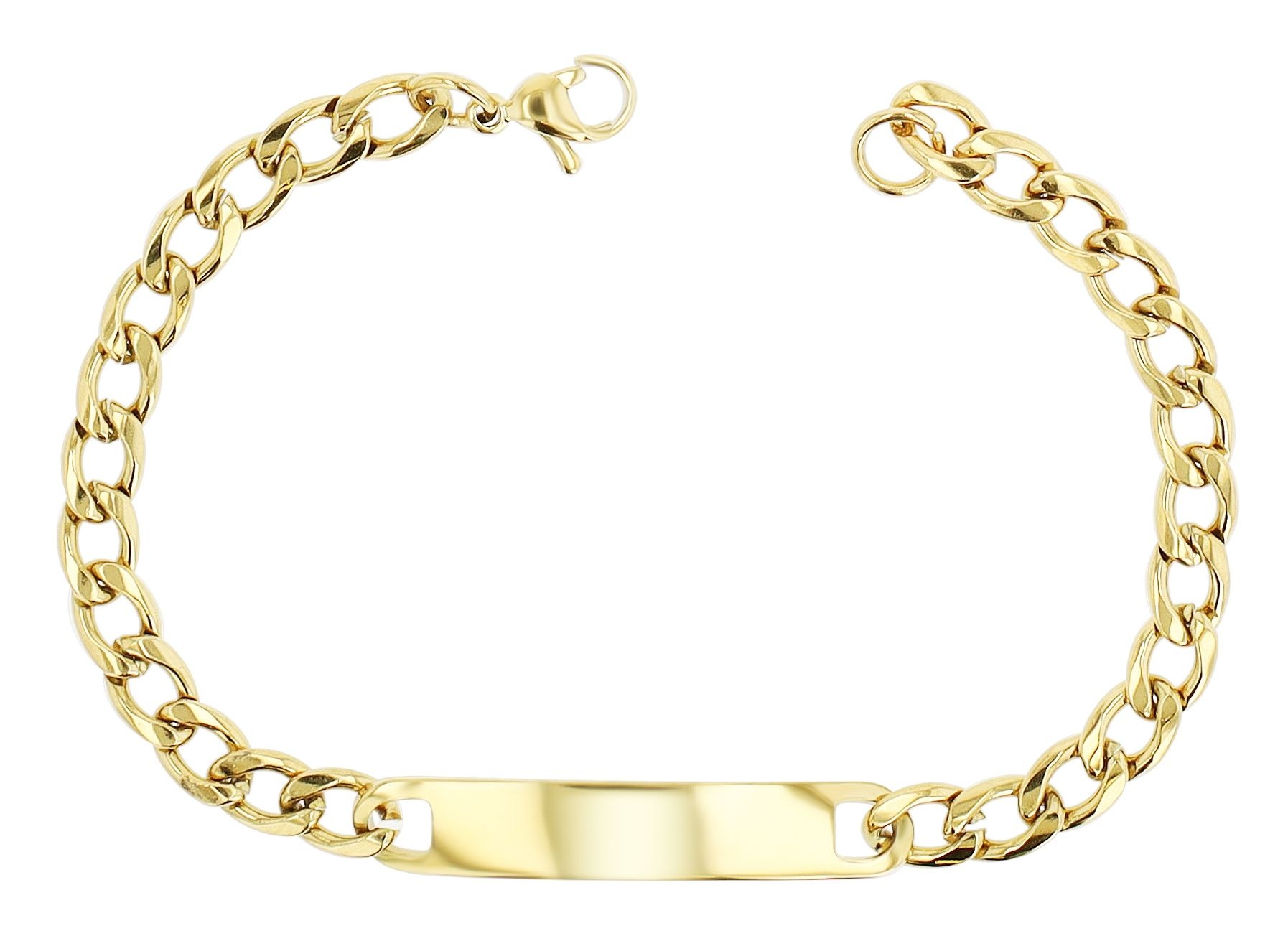 Adelia´s Panzerarmband »Damen Armband ¿ Panzerarmband aus Edelstahl 19 cm«