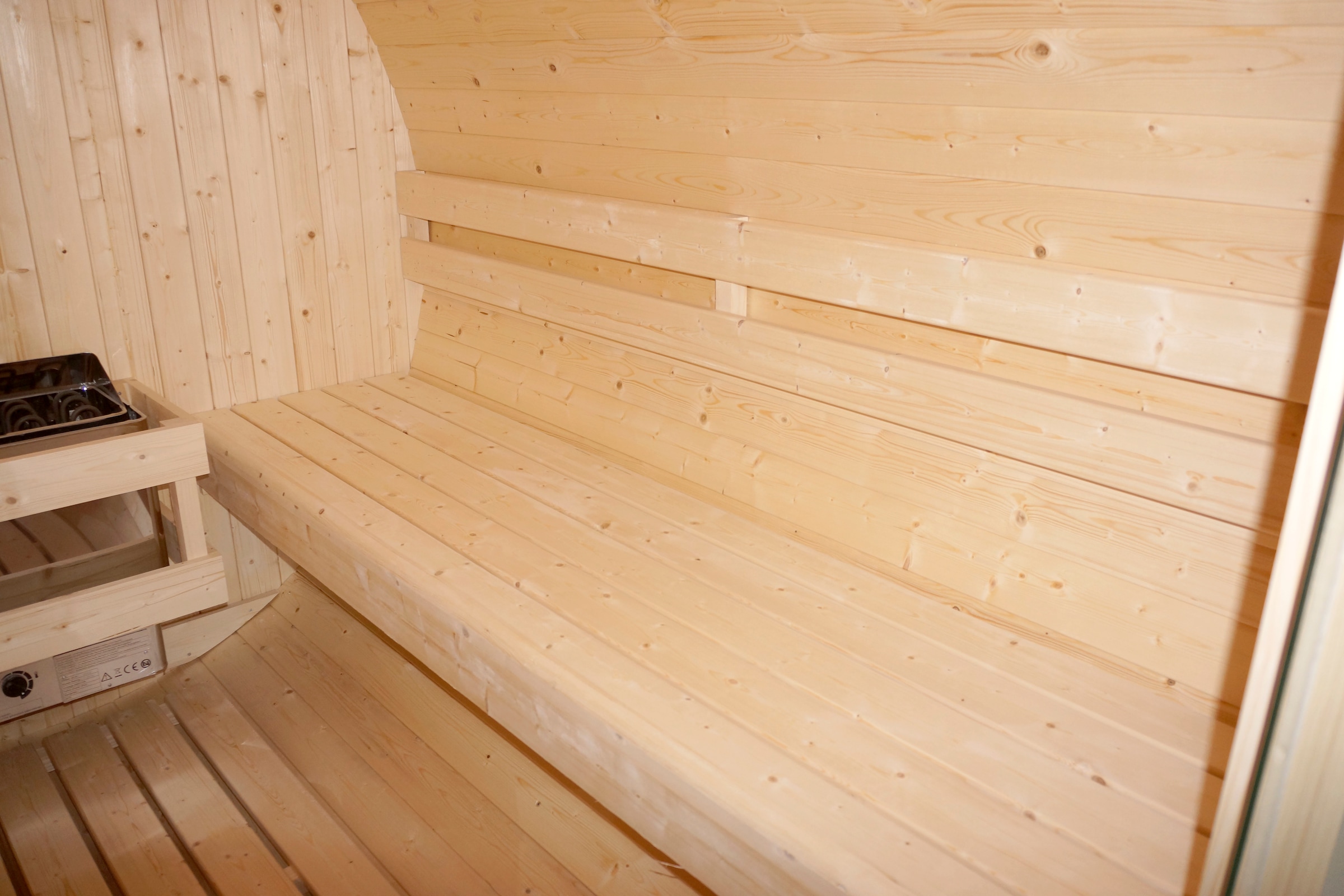 Sanotechnik Fasssauna »»TROMSÖ XL«« geeignet für 6 Personen, Fichetnholz