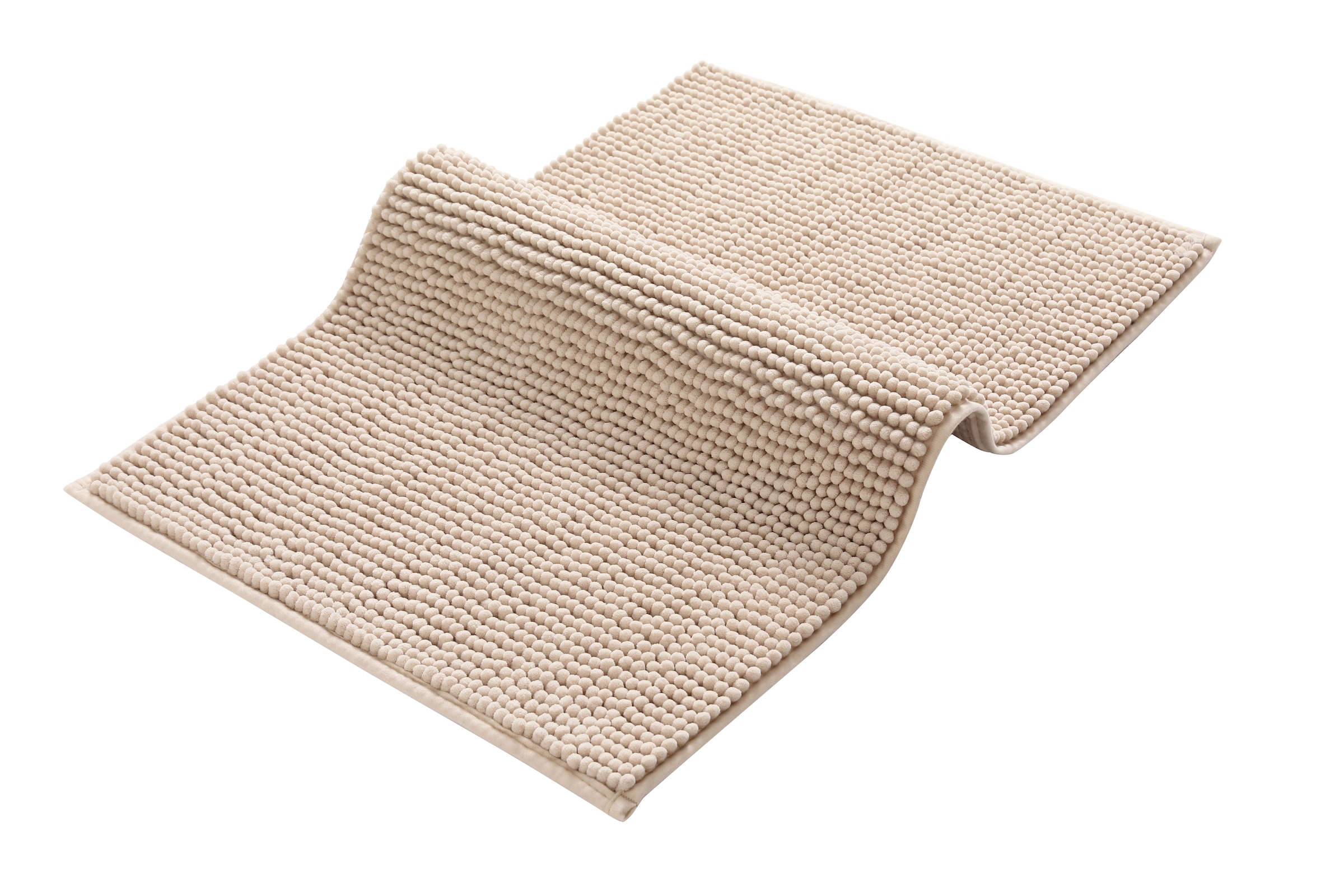 OTTO home Badematte »Vanessa Chenille, Badvorleger, Badezimmer Teppich, Duschvorleger« Höhe 15 mm fußbodenheizungsgeeignet | schnell trocknend | strapazierfähig Uni Farben, besonders weich