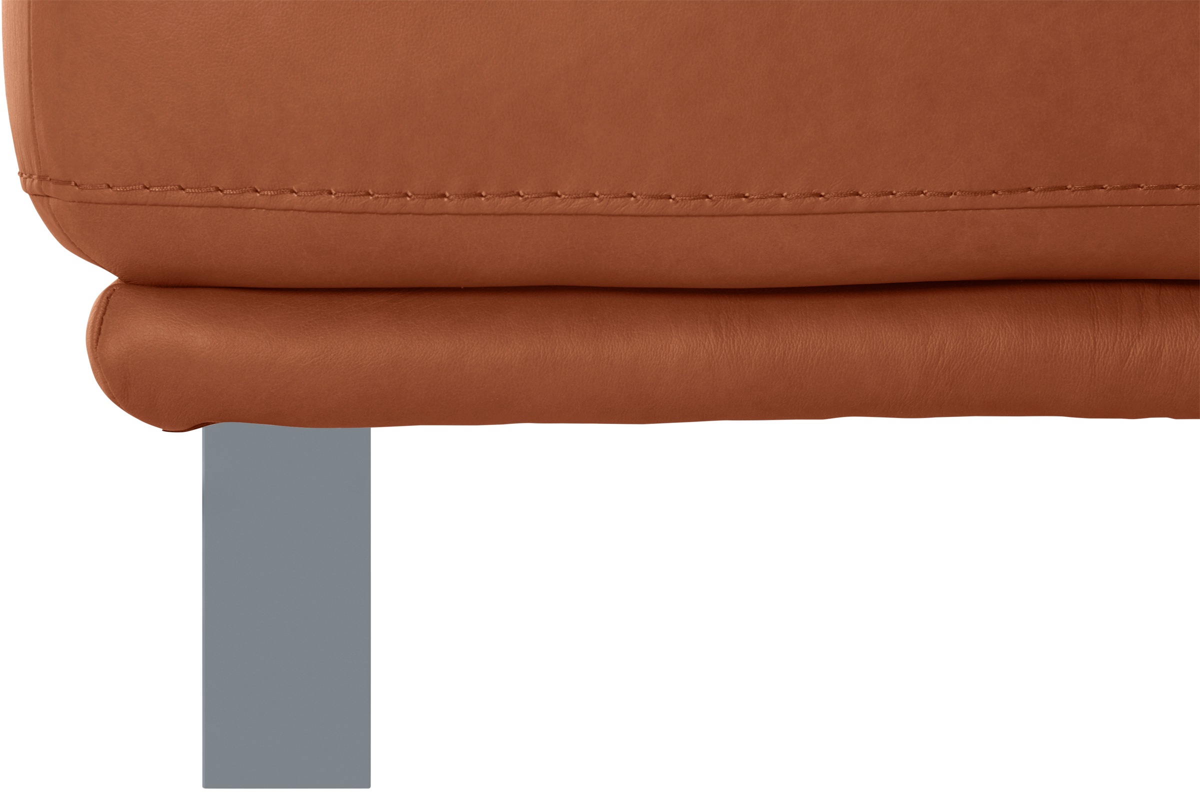W.SCHILLIG Hocker »montanaa«, mit Metallkufen in Silber matt, Breite 141 cm