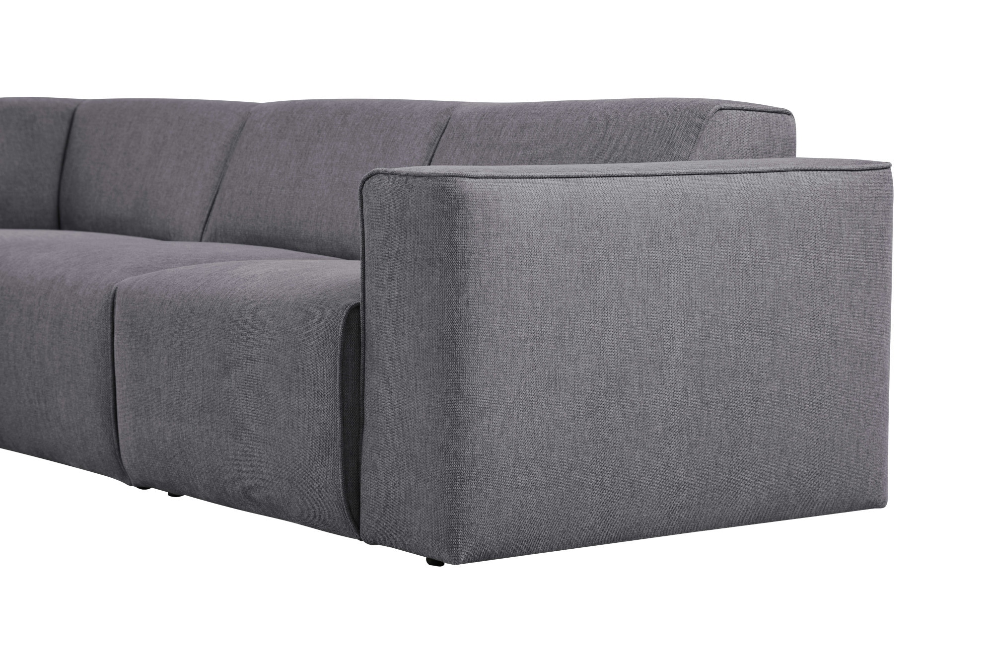 andas Ecksofa »Noord«, mit Kedernaht, in einem Soft-Touch Bezug