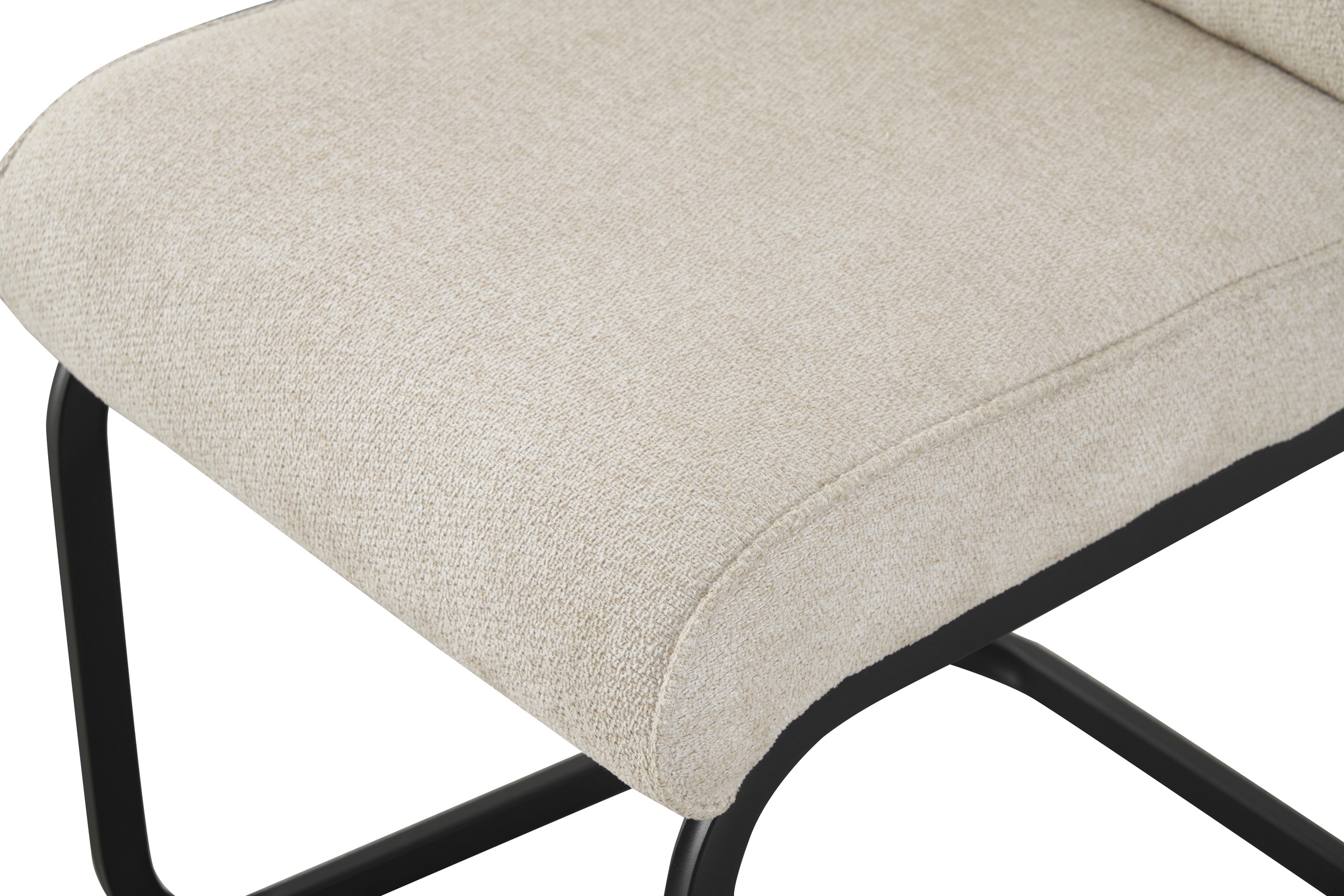 Home affaire Esszimmerstuhl »BARRIE, 2er Set, mit Metallgestell in matt schwarz« (Set) 2 Stk.in verschiedenen Farben, Belsatbarkeit pro Stuhl 120 kg