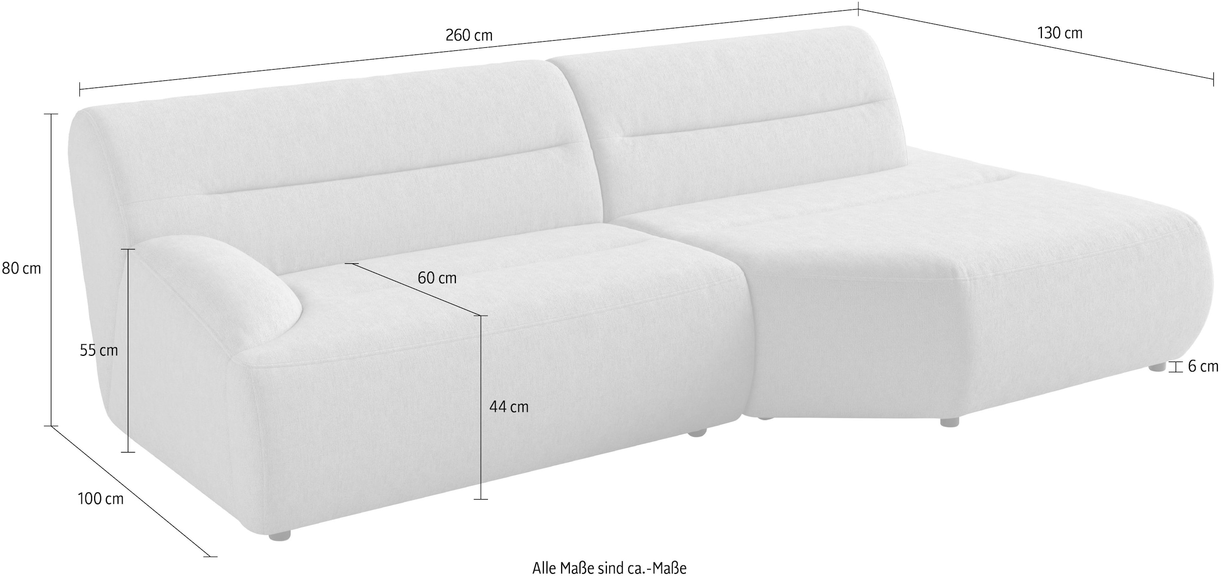 sit&more Ecksofa »Scrabble«