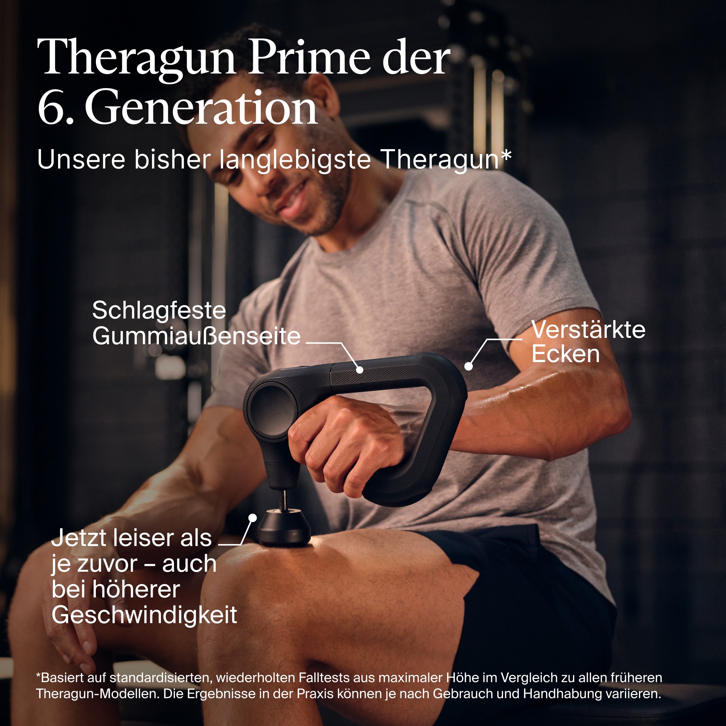 Therabody Massagepistole »Theragun Prime (6.Generation), robusten, stoßfesten Design« Schmerzen lindern, Flexibilität & Leistung steigern, Regeneration