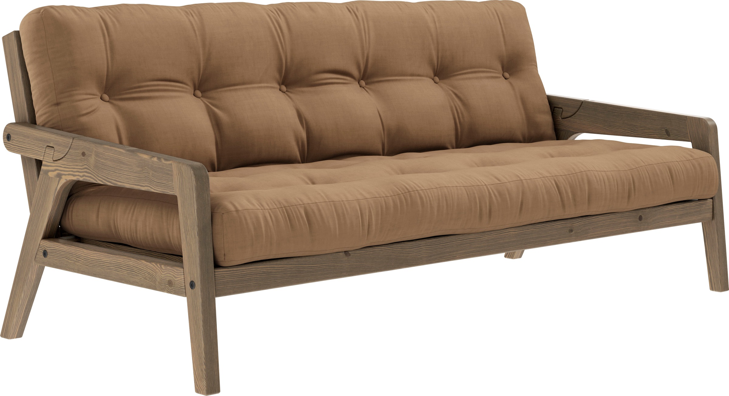 Karup Design Schlafsofa, Mit Holzstruktur, inkl. Futonmatratze, Liegefläche 130x190 cm