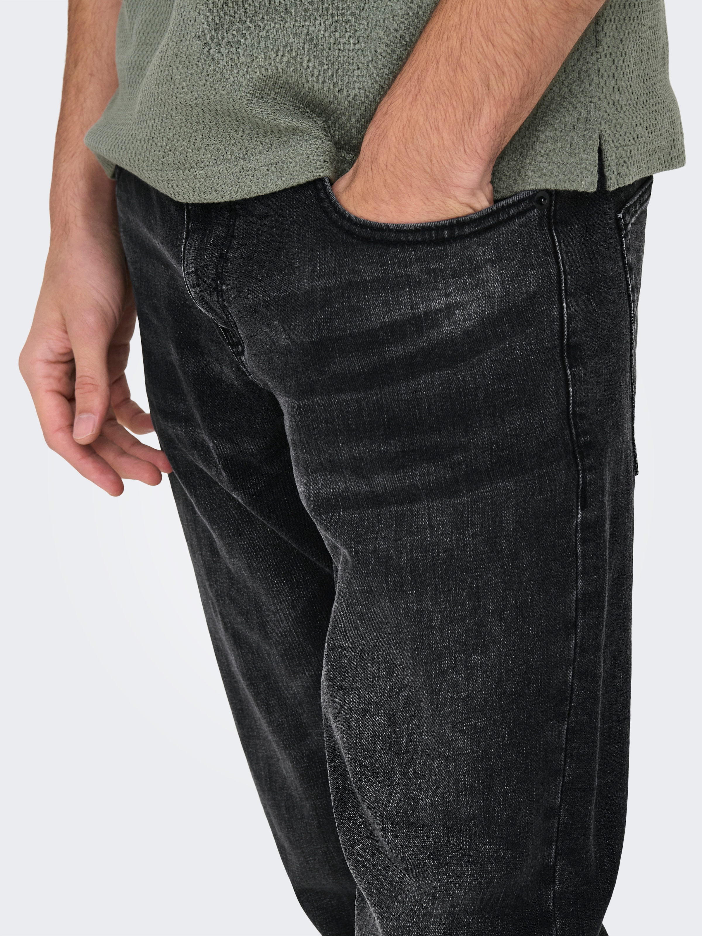 ONLY & SONS Regular-fit-Jeans »ONSWEFT REG. WB 4101 PIM DNM NOOS« Baumwollmischung, regular fit