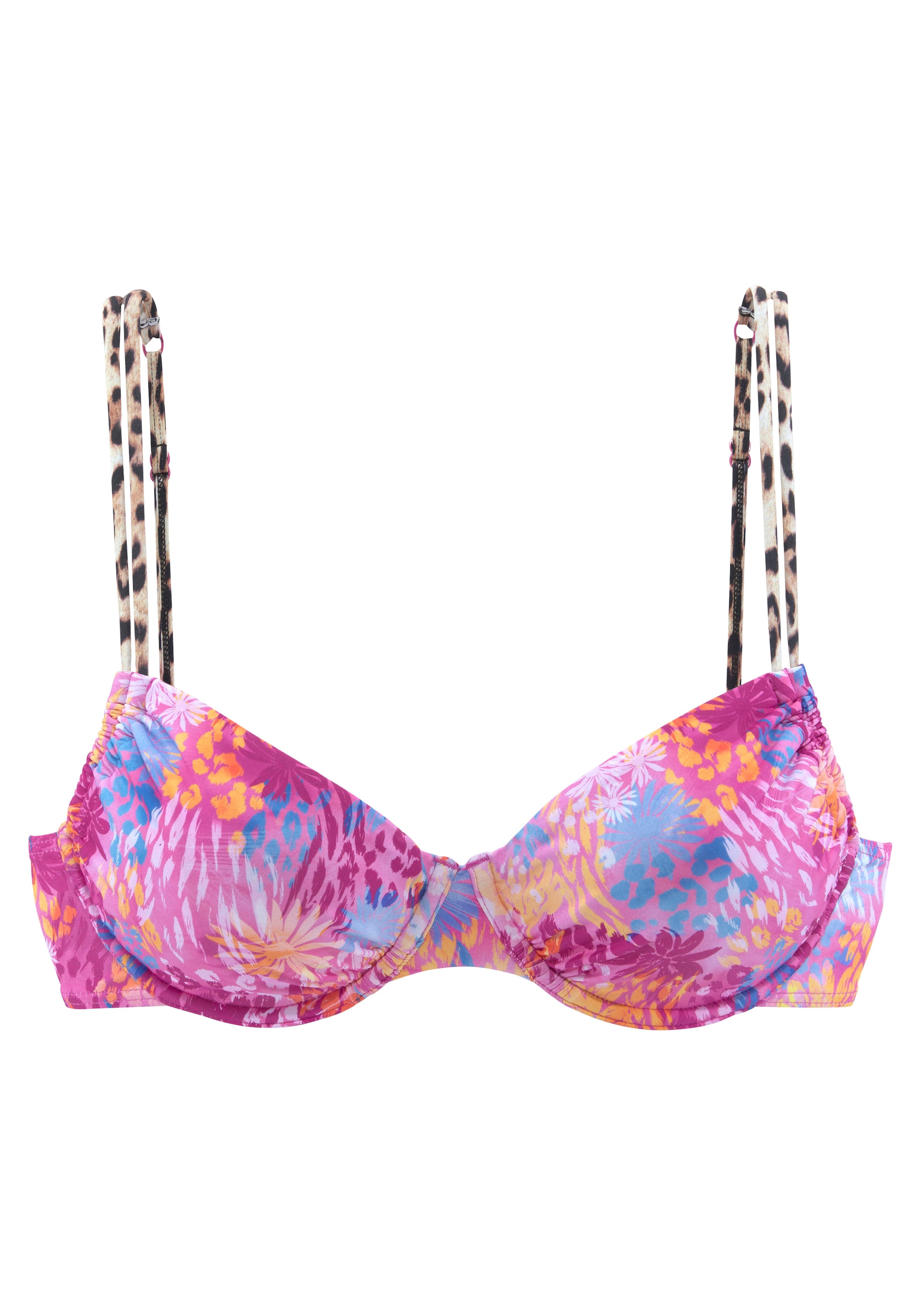 Buffalo Bügel-Bikini-Top »Haruna«, mit Muster-Mix
