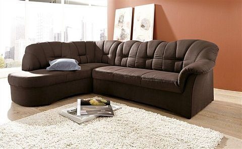 DOMO collection Ecksofa »Papenburg L-Form«, mit Ottomane, wahlweise mit Bettfunktion