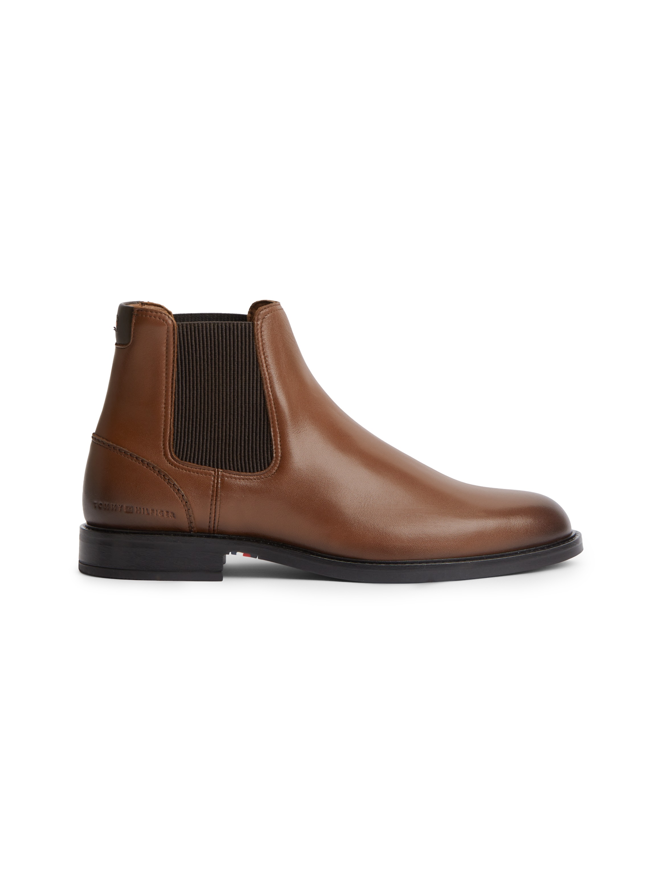 Tommy Hilfiger Chelseaboots »CORPORATE DRESSY LTH CHELSEA«  Stiefelette, Businessboots mit Used Finish