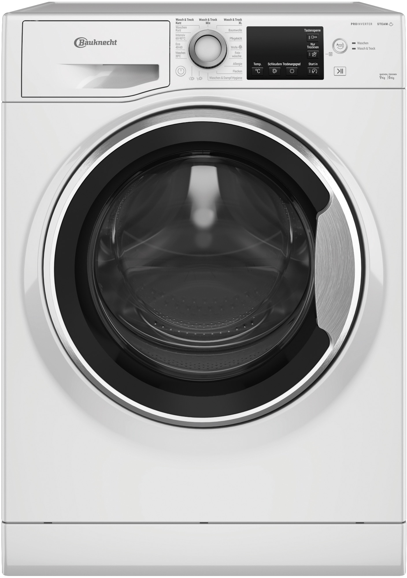 BAUKNECHT Waschtrockner »WATK Sense 96 41 N« 9 kg /6 kg 75 dB(A)