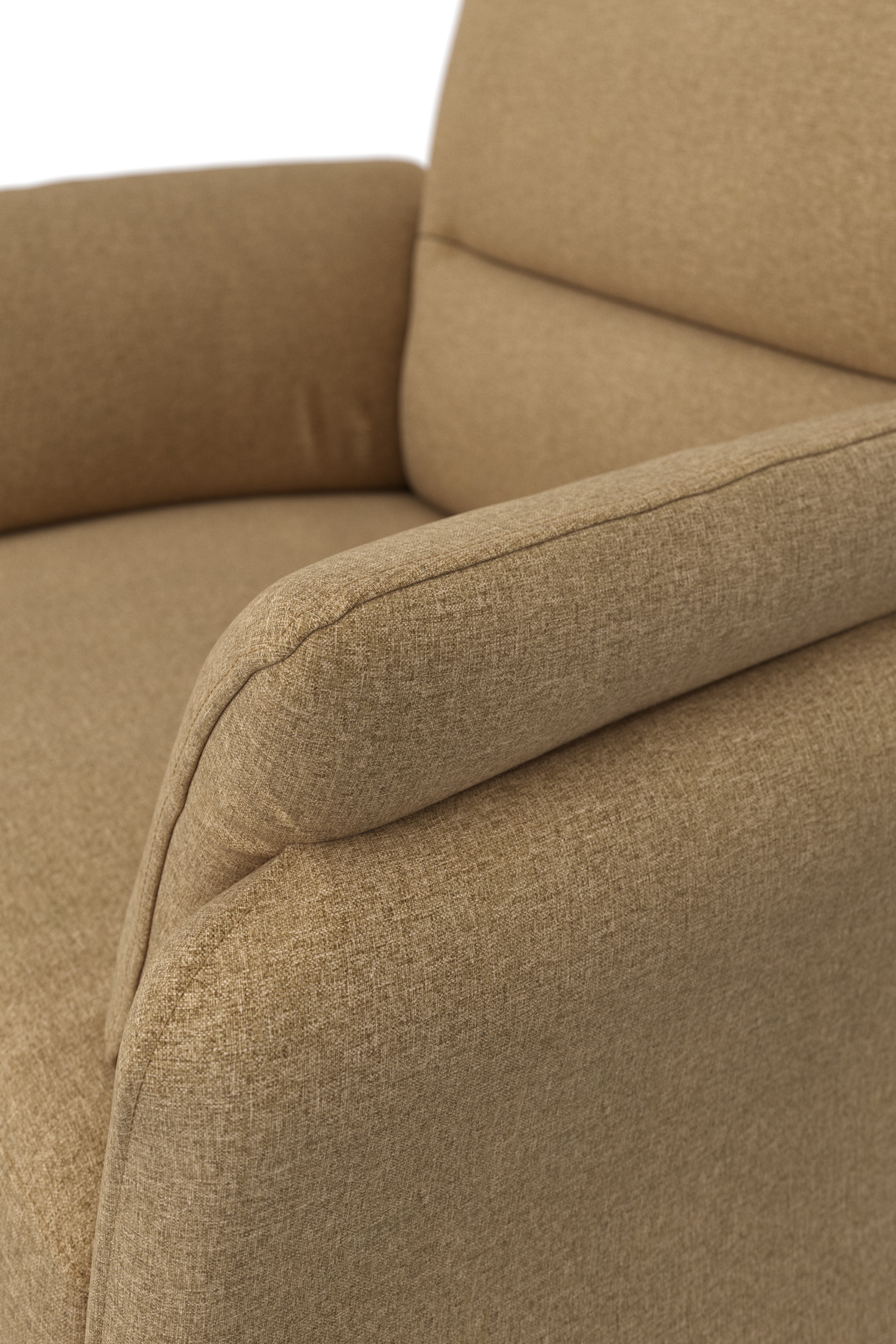 DOMO collection Sessel »Pina elegant und zeitloser Clubsessel, bequemer Cocktailsessel«, Hoher Sitzkomfort, Feinstruktur, beige