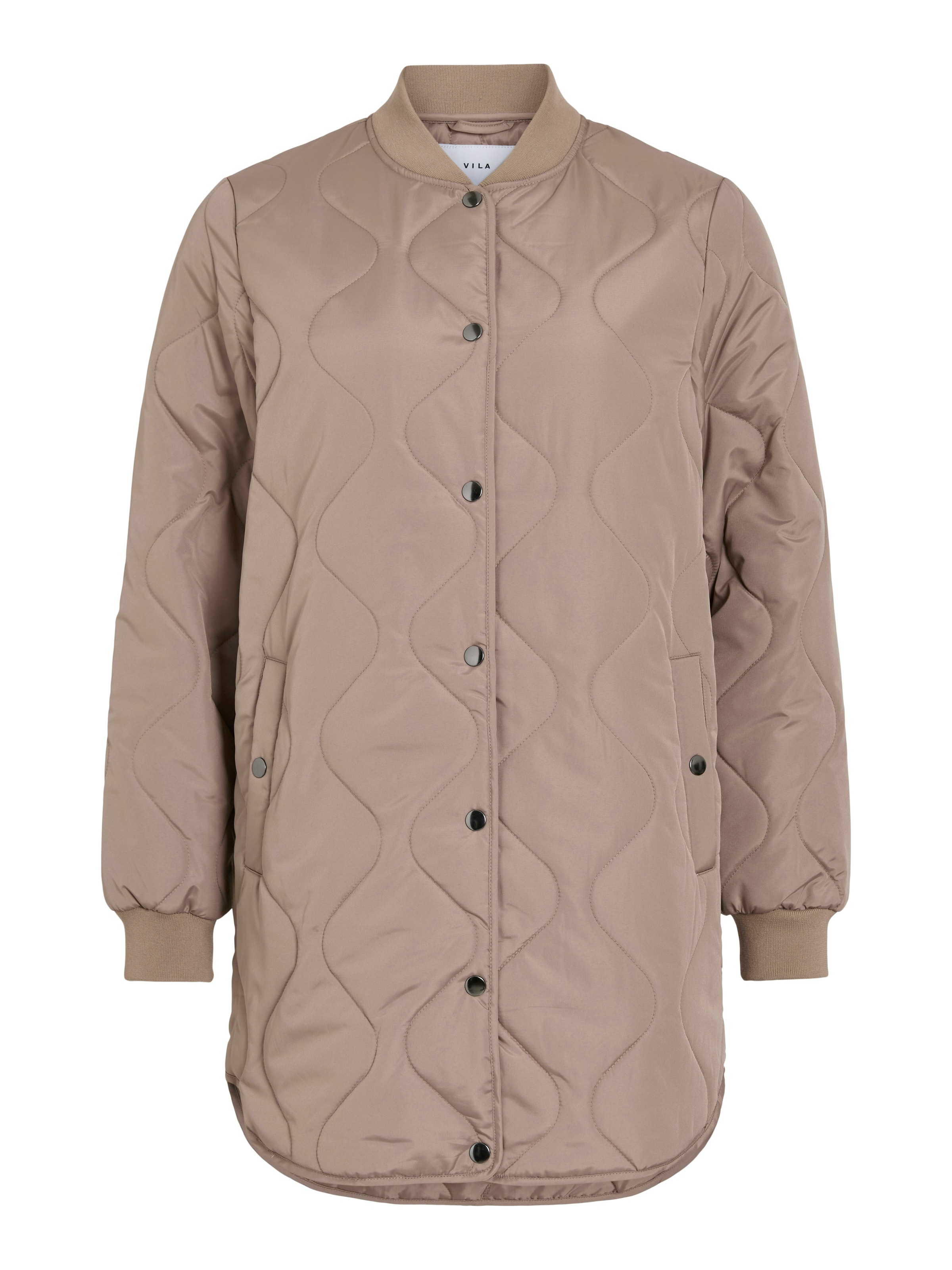 Vila Steppmantel »VITATE L/S QUILT JACKET - NOOS« Kunstfaser