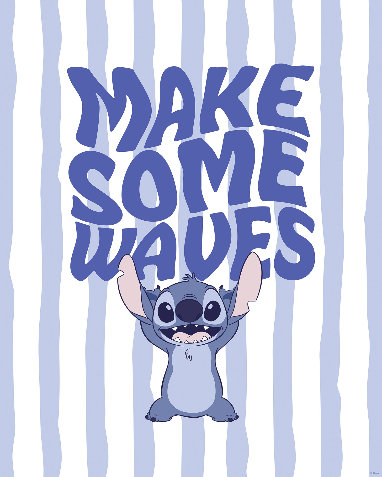 Komar Wandbild »Disney Lilo and Stitch Make Some Waves«, Disney, (Set, 1 St.), 40 x 50 cm (Breite x Höhe) - Kinderzimmer, Dekoration