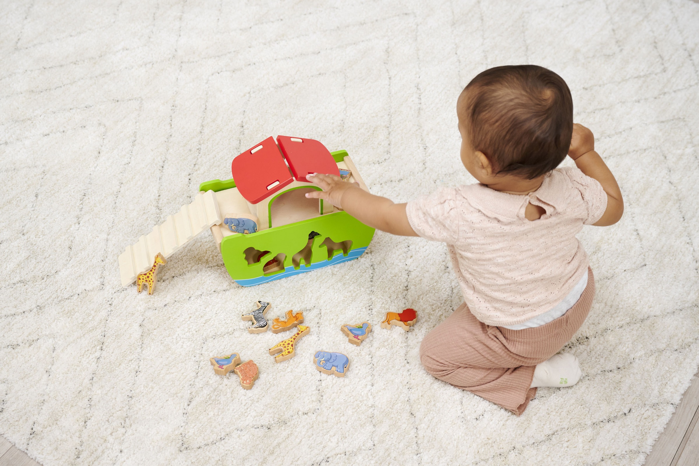 Eichhorn Steckspielzeug »Arche Noah« mit abnehmbarem Dach
