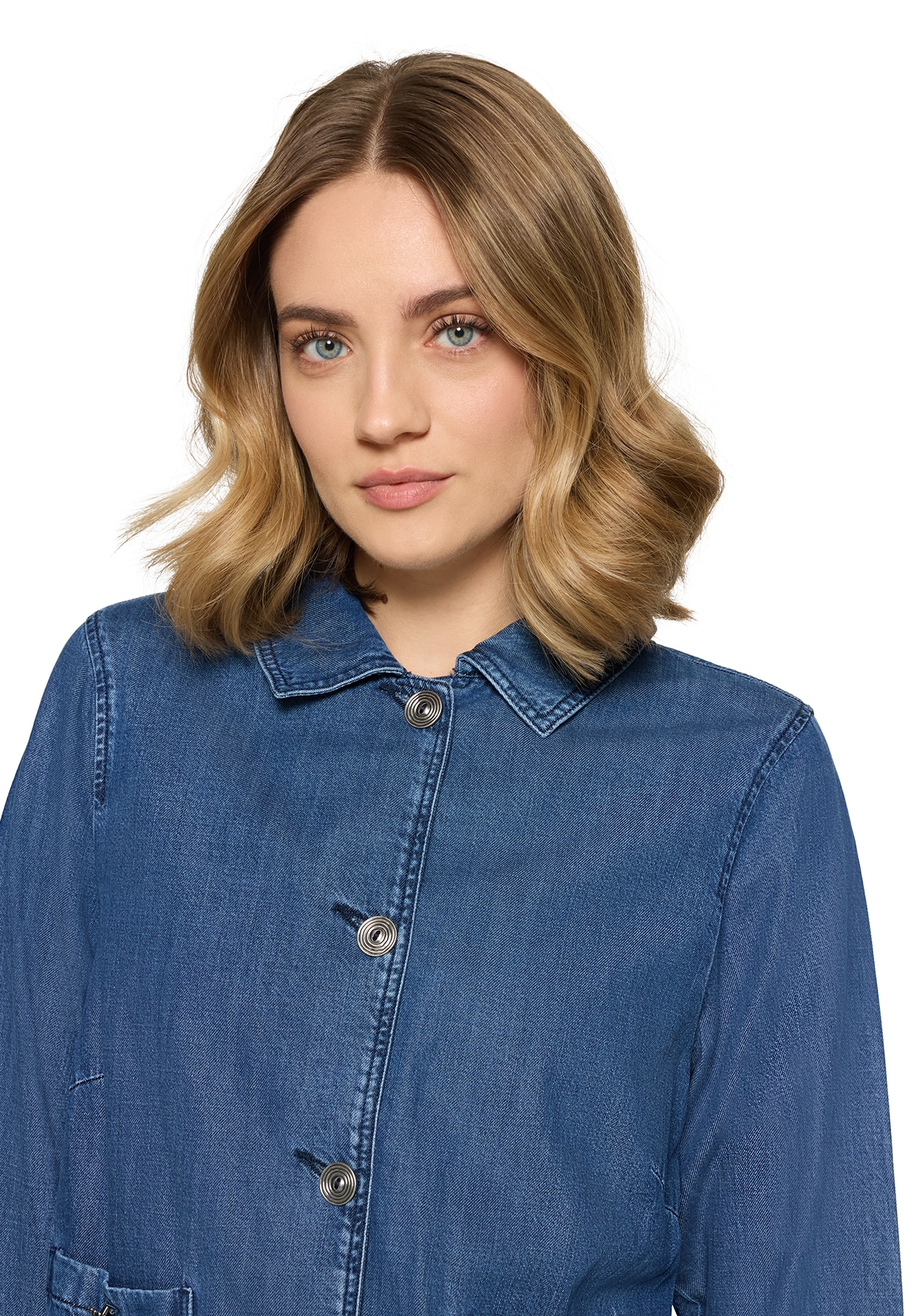 Cartoon Jeansblazer »Jeansjacke mit aufgesetzten Taschen«