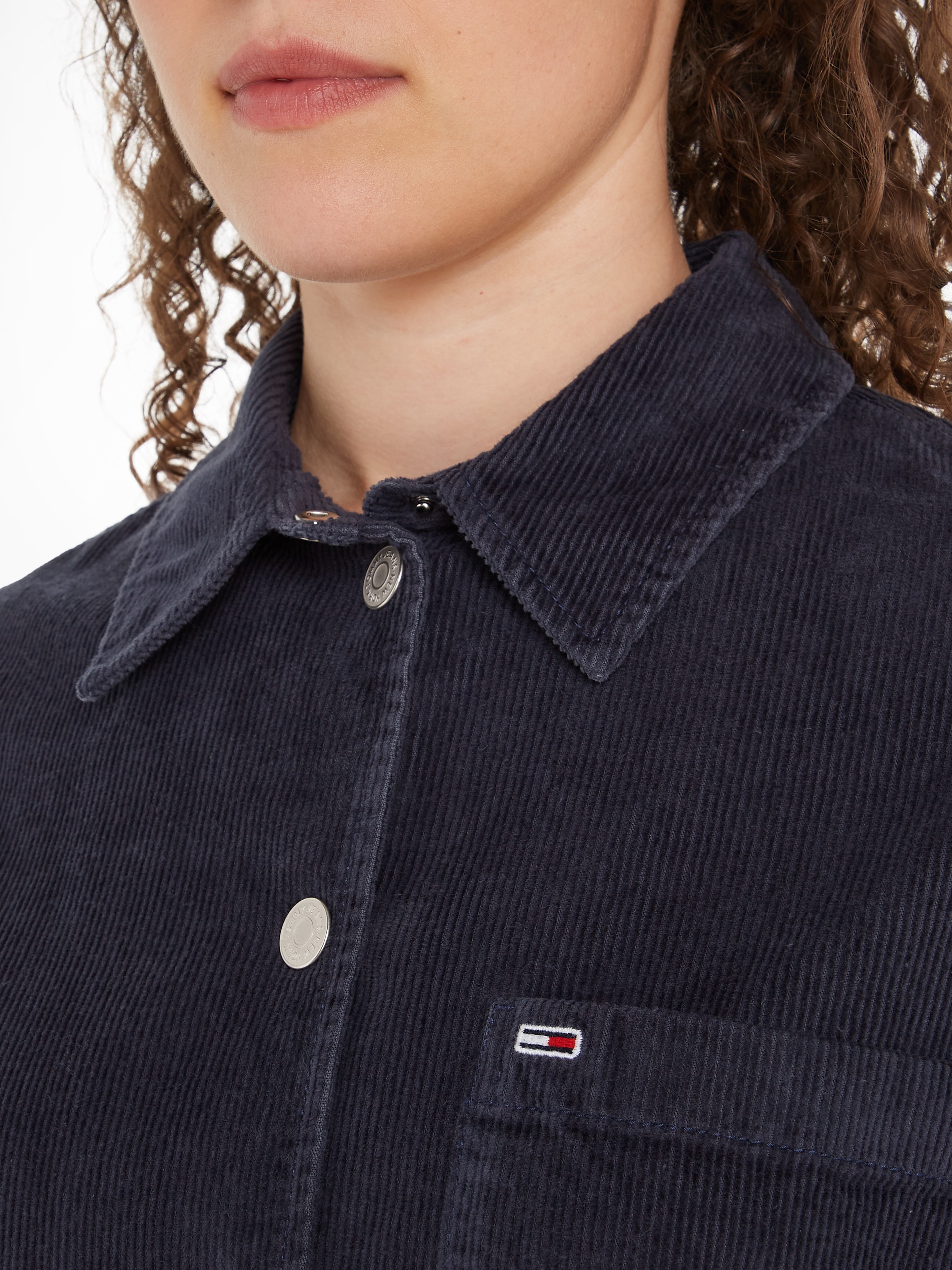 Tommy Jeans Hemdbluse »TJW WASHED CORD OVERSHIRT EXT«, aus Cord, modisches Overshirt