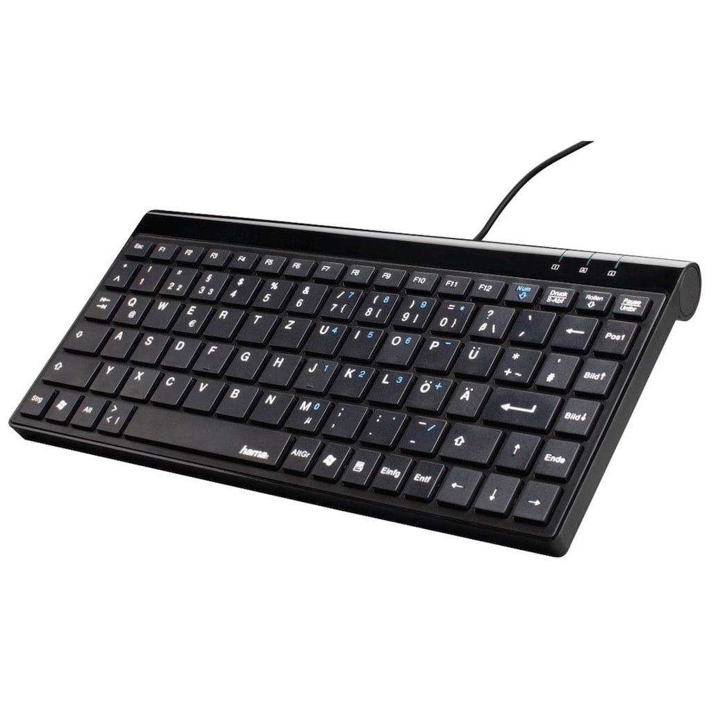 Hama PC-Tastatur »Slimline Mini-Keyboard "SL720", Schwarz«