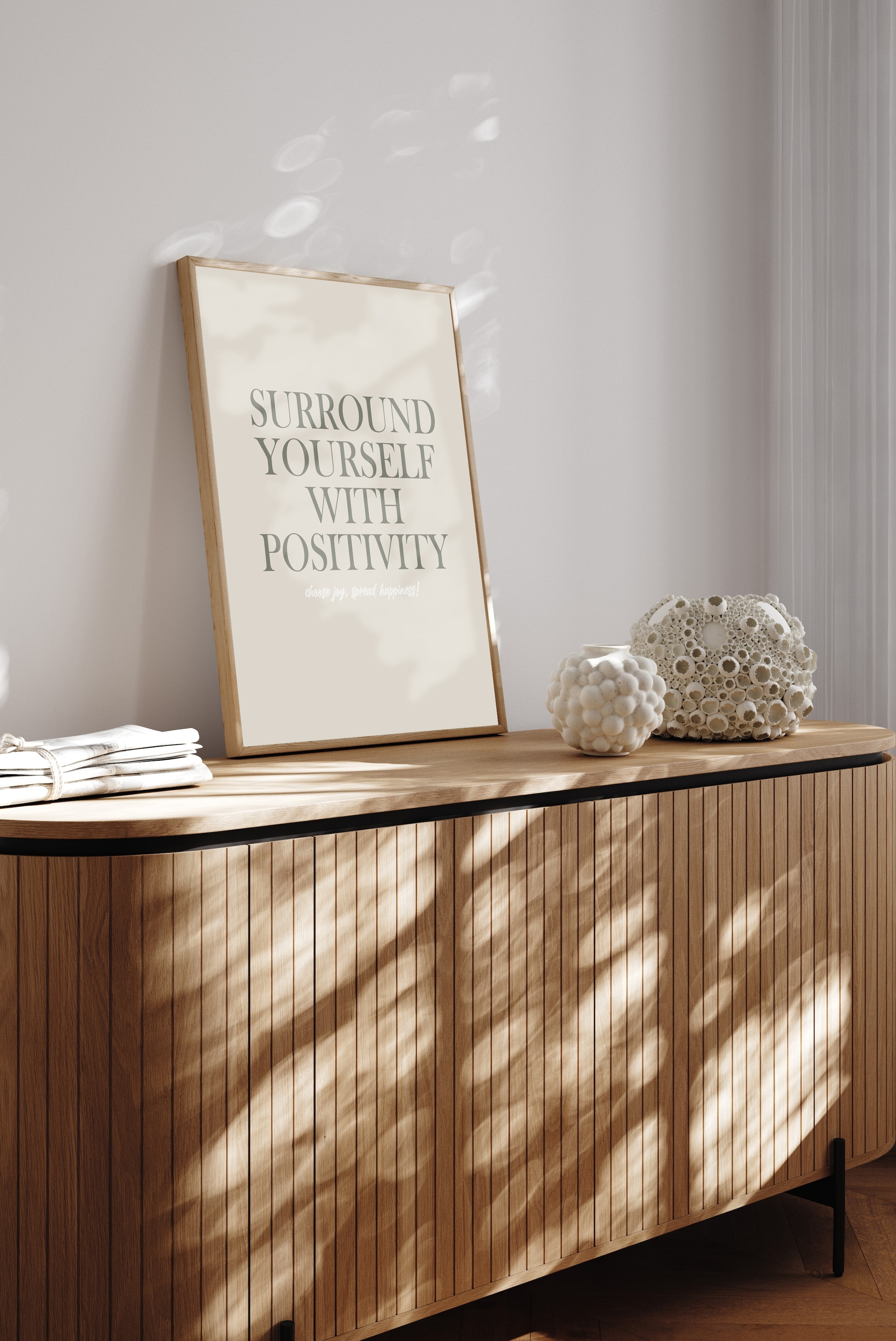 s.Oliver Kunstdruck »Motivation & Positivity« Kunst | Schriftzug | Schriftzüge | Sprüche 1 Stk. tlg. gerahmt, Rahmen aus Holz, Echtholz