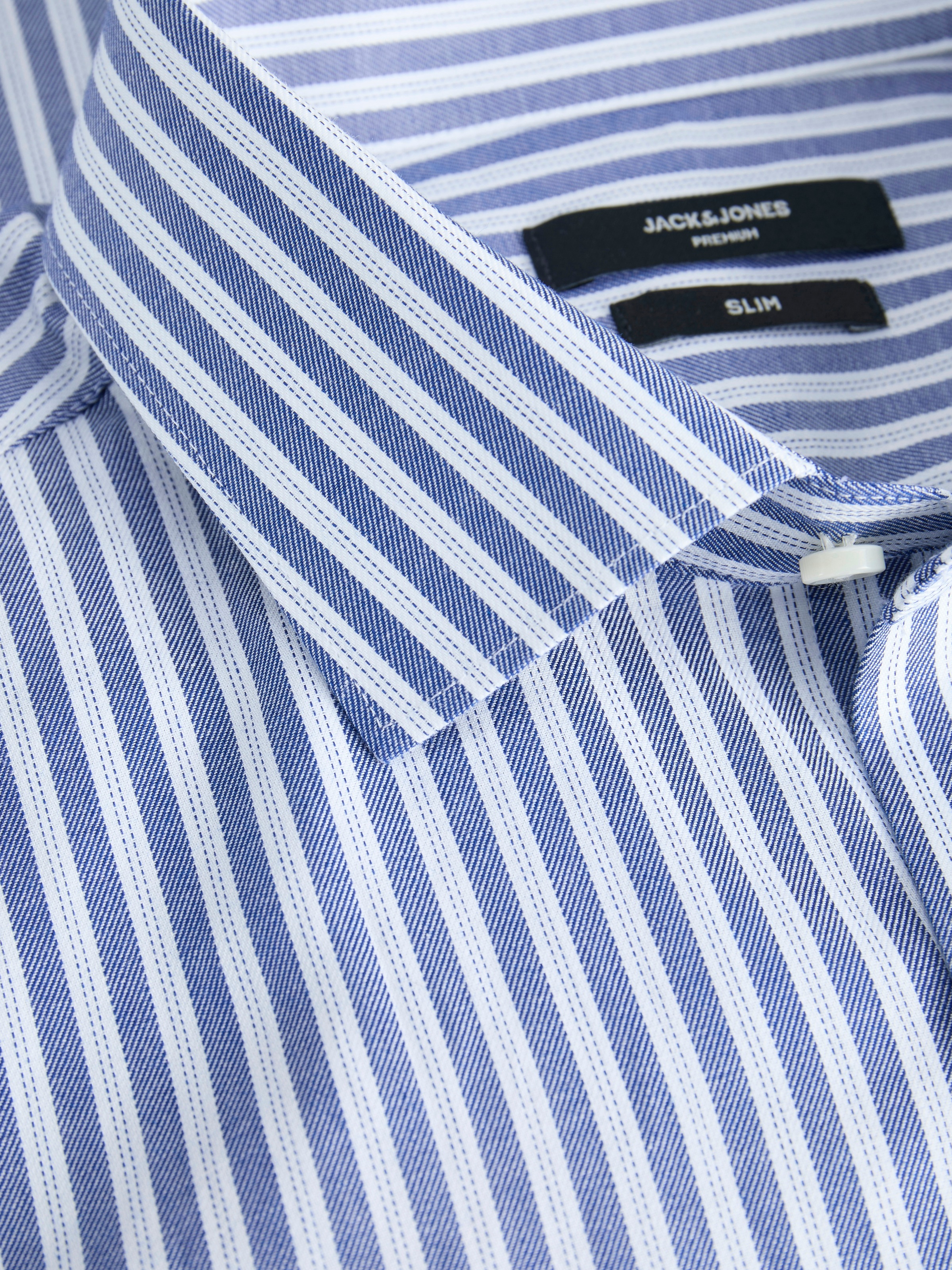 Jack & Jones Langarmhemd »JPRBLAPARKER Slim Fit Hemd, atmungsaktiv, ideal für den Alltag« unifarben, modisch, slim fit, Baumwolle, Hemdkragen