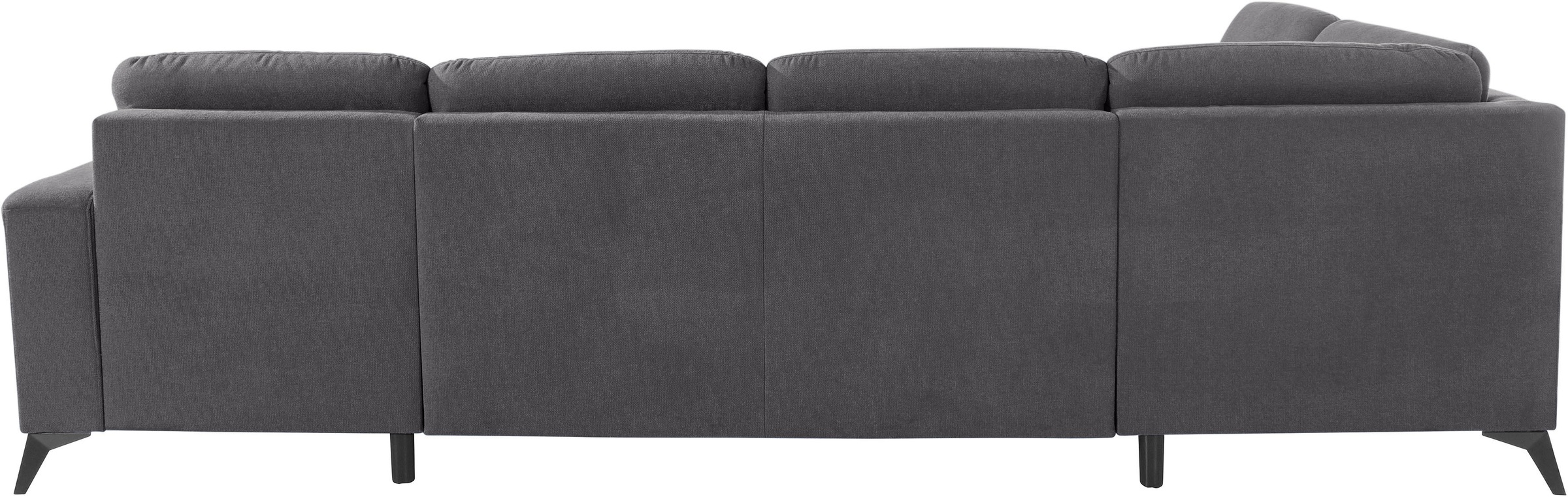 Places of Style Wohnlandschaft »Lolland U-Form«, Wahlweise mit Bettfunktion und Stauraum, auch mit abwischbarem Bezug