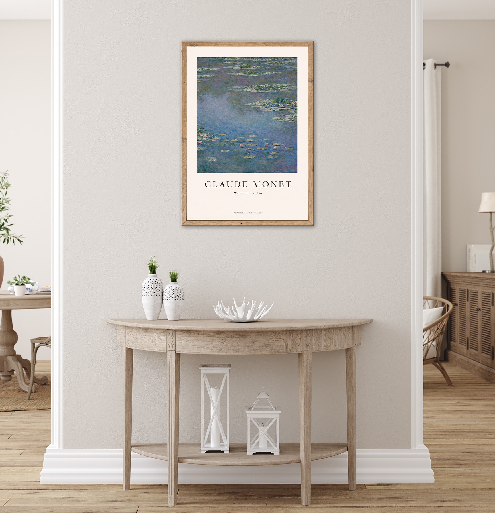 Bönninghoff Bild mit Rahmen »SEEROSEN 50x70 cm – Sommerliches Küstenmotiv«