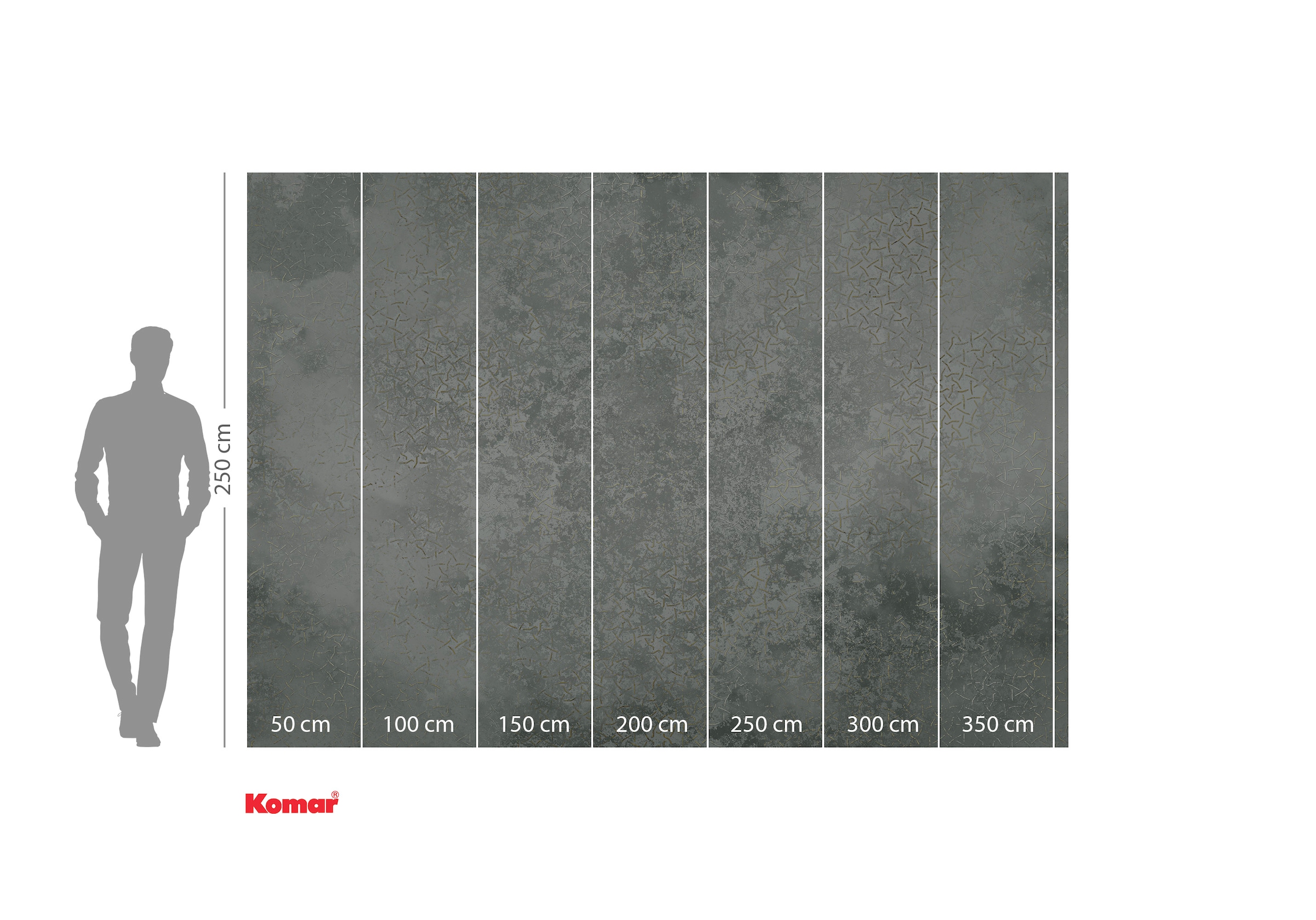 Komar Fototapete »Digitaldruck Vlies -  Obfuscated Ornament - Größe 400 x 250 cm« bedruckt | geblümt | gemustert | tropisch glatt Wohnzimmer, Schlafzimmer