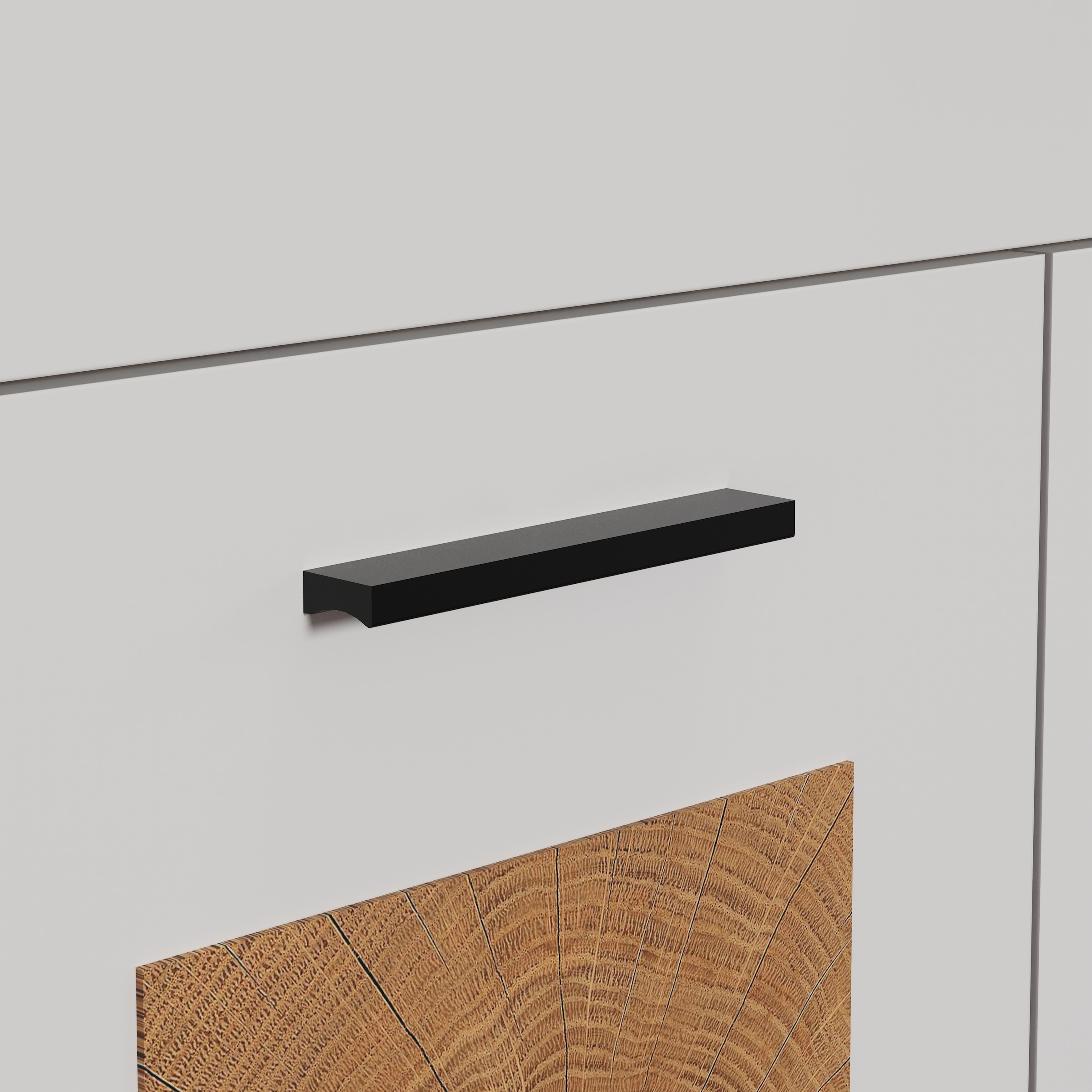 INOSIGN Wandboard »Linz«, (1 St.), großzügige Bücherleiste in Weiß/Eiche - Wandregal (B/T/H) 170/18/25 cm