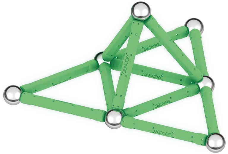 Geomag™ Magnetspielbausteine »GEOMAG™ Glow, Recycled«, (25 St.), aus recyceltem Material; Made in Europe