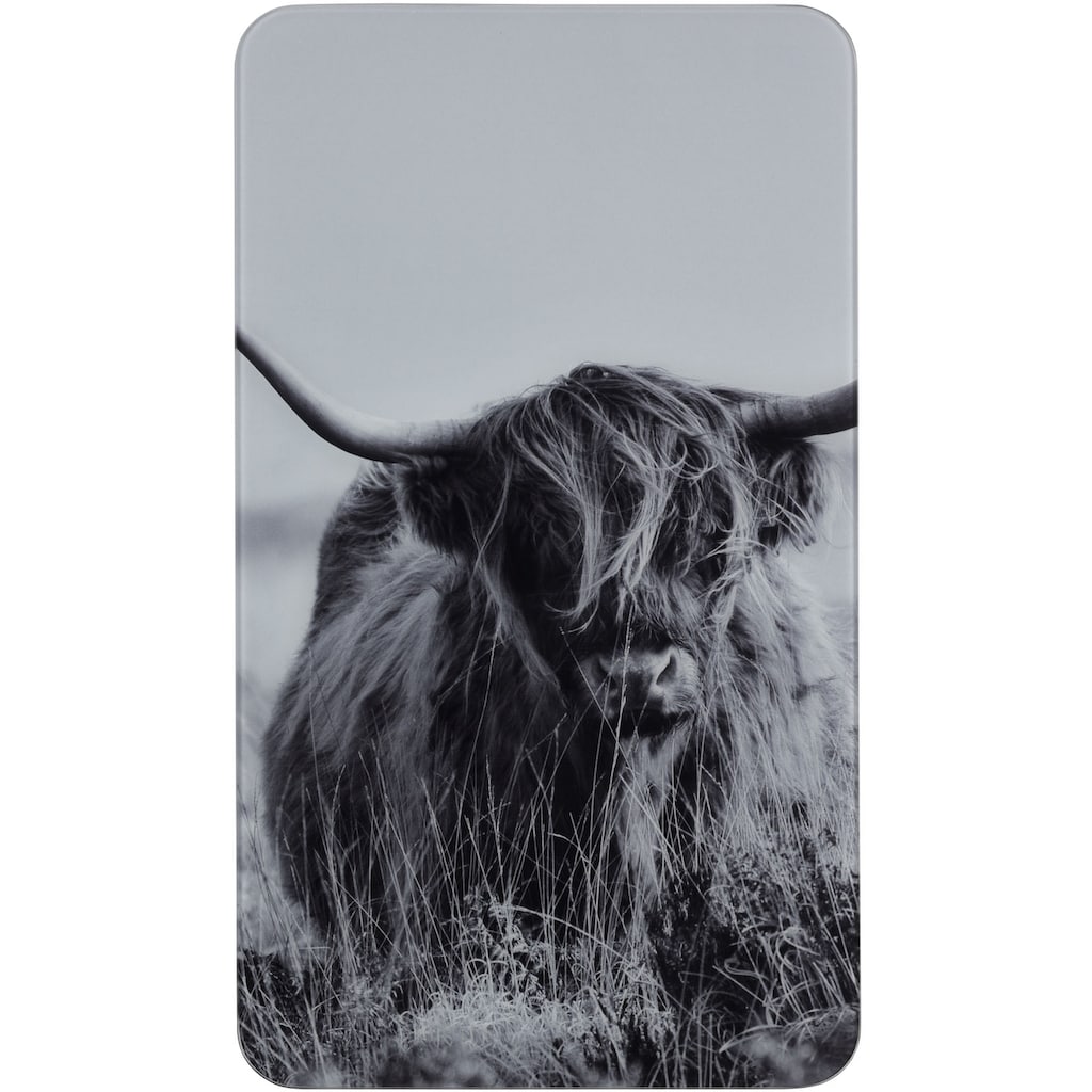 WENKO Herd-Abdeckplatte »Highland Cattle«, (Set, 2 tlg.)