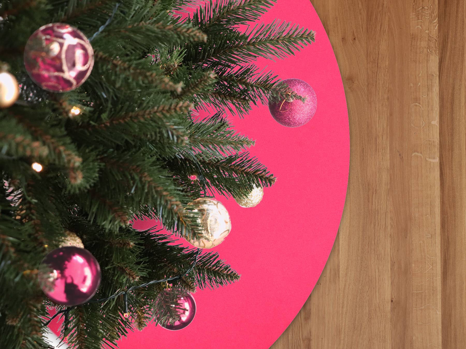 Primaflor-Ideen in Weihnachtsdekoration »Weihnachtsbaum oder 30cm, entflammbar, Unterlage Bodenschutz, Textil oder schwer Ø Uni \