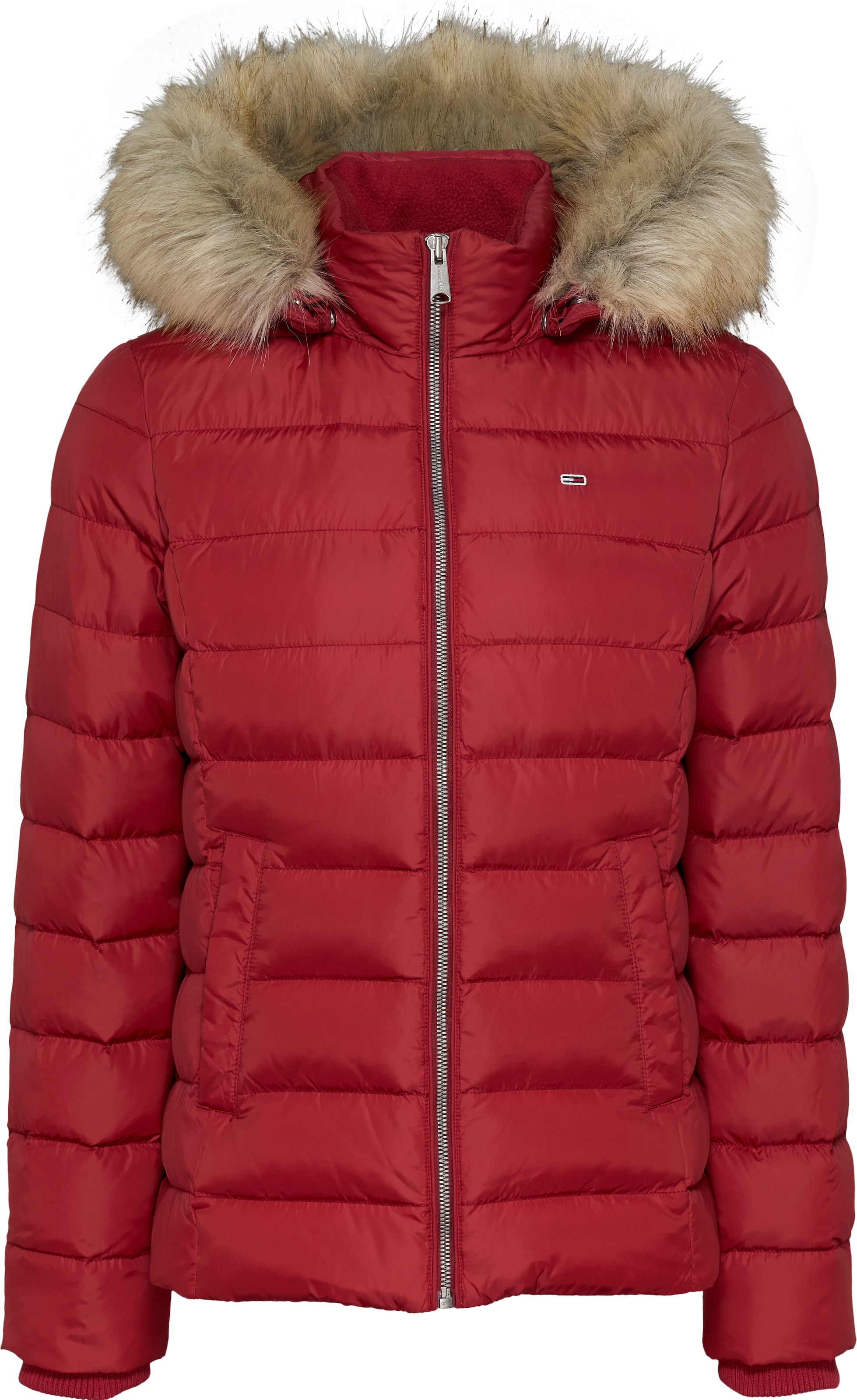 Tommy Jeans Steppjacke »TJW BASIC HOODED DOWN JACKET EXT«, mit Kapuze, mit Logostickerei