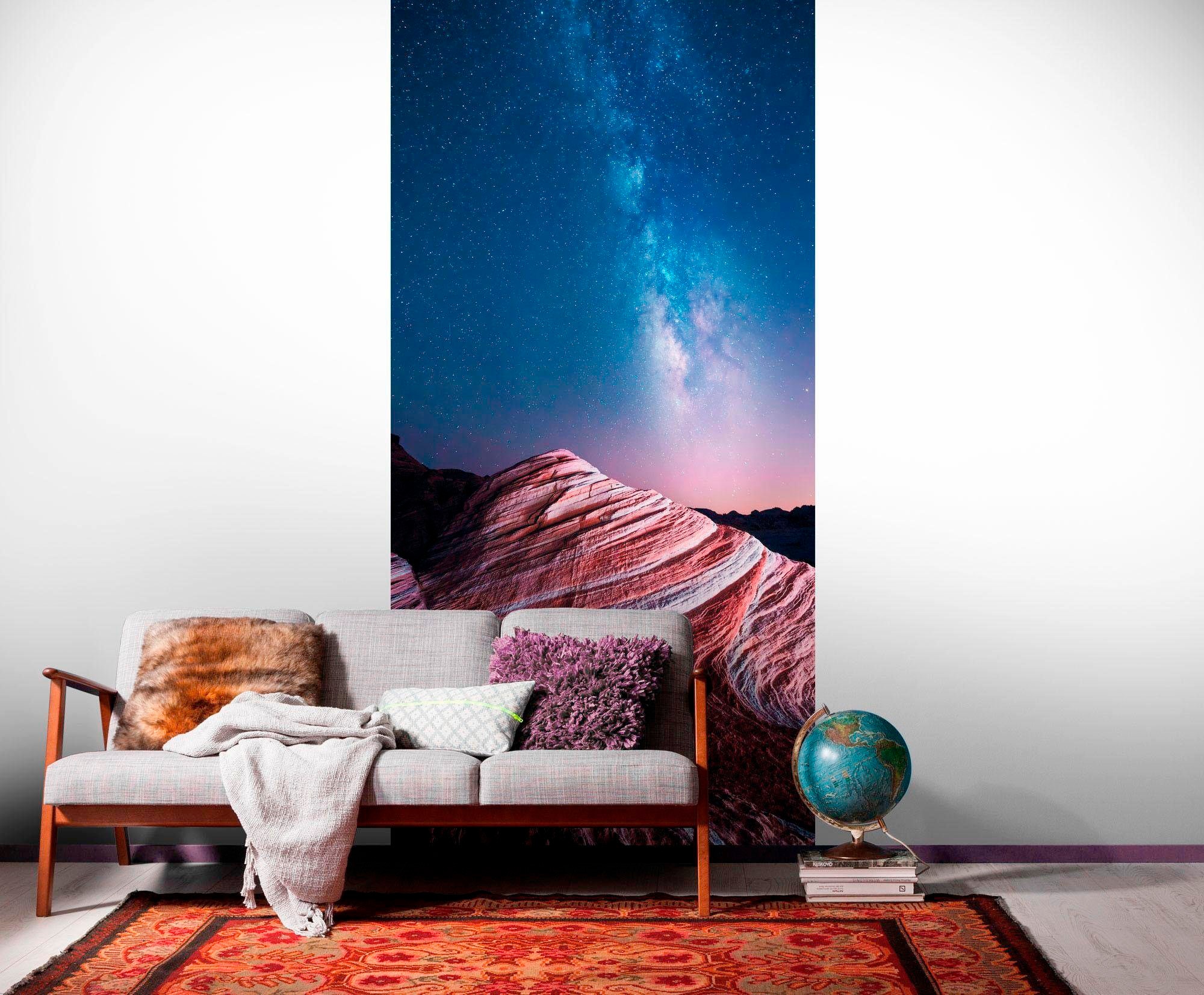 Komar Vliestapete »Digitaldruck Vlies - Fire Wave - Größe 100 x 250 cm«, bedruckt, Wohnzimmer, Schlafzimmer