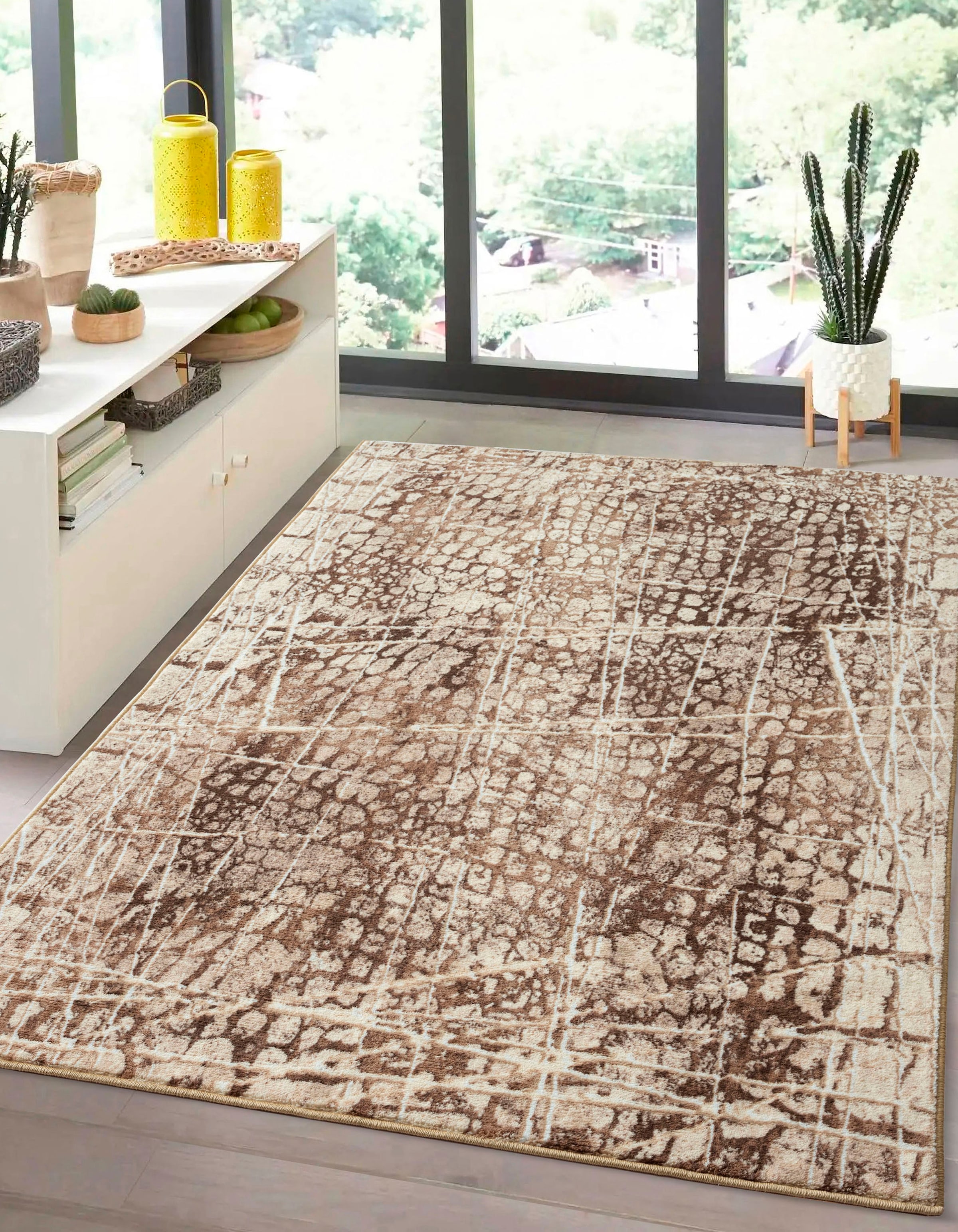 merinos Teppich »Elis Plus 6500«, rechteckig, 12 mm Höhe, strapazierfähiges Flachgewebe, Wohnzimmer, Flur, Diele