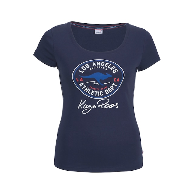 KangaROOS T-Shirt, mit großem Retro Label-Druck vorne bei ♕