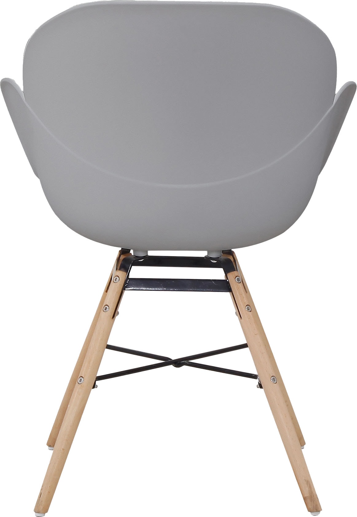 Kayoom 4-Fußstuhl »Stuhl Amalia 110 2er-Set, praktisches Set, bequemer Kunststoffstuhl« (Set) 2 Stk.pflegeleicht, abwaschbar, in einem Stück spritzgegossene Sitzfläche