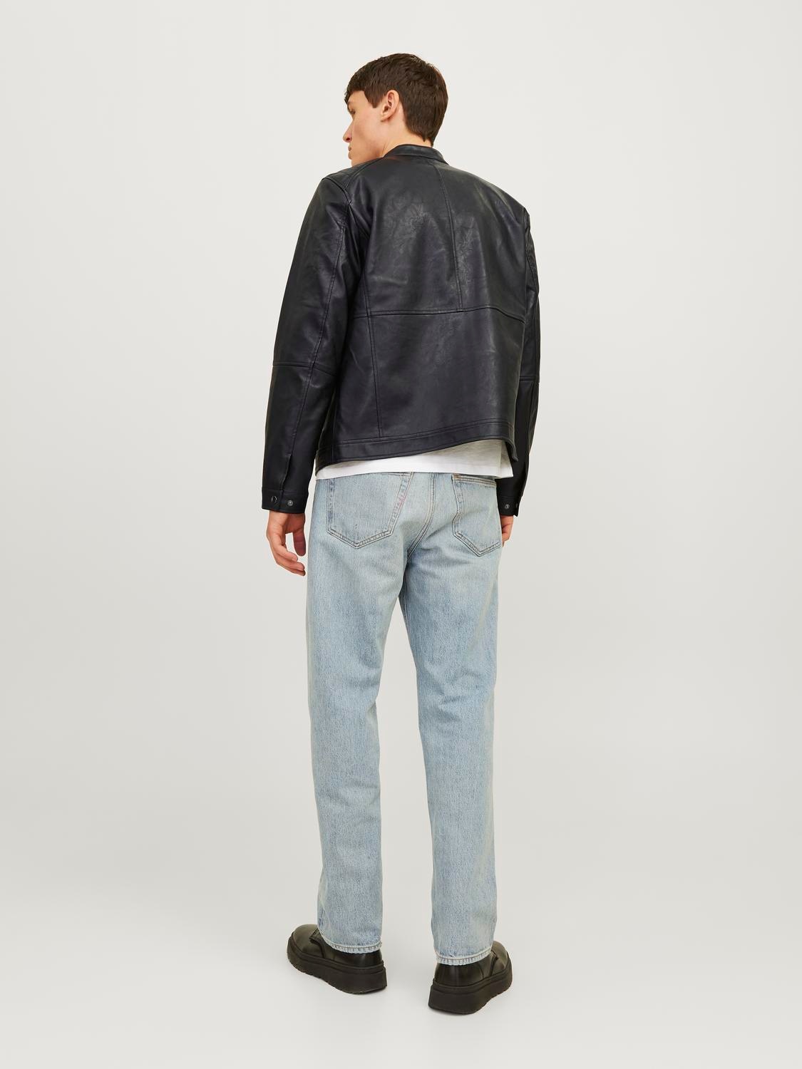 Jack & Jones Lederimitatjacke »JJEDYLAN PU BIKER JACKET NOOS«