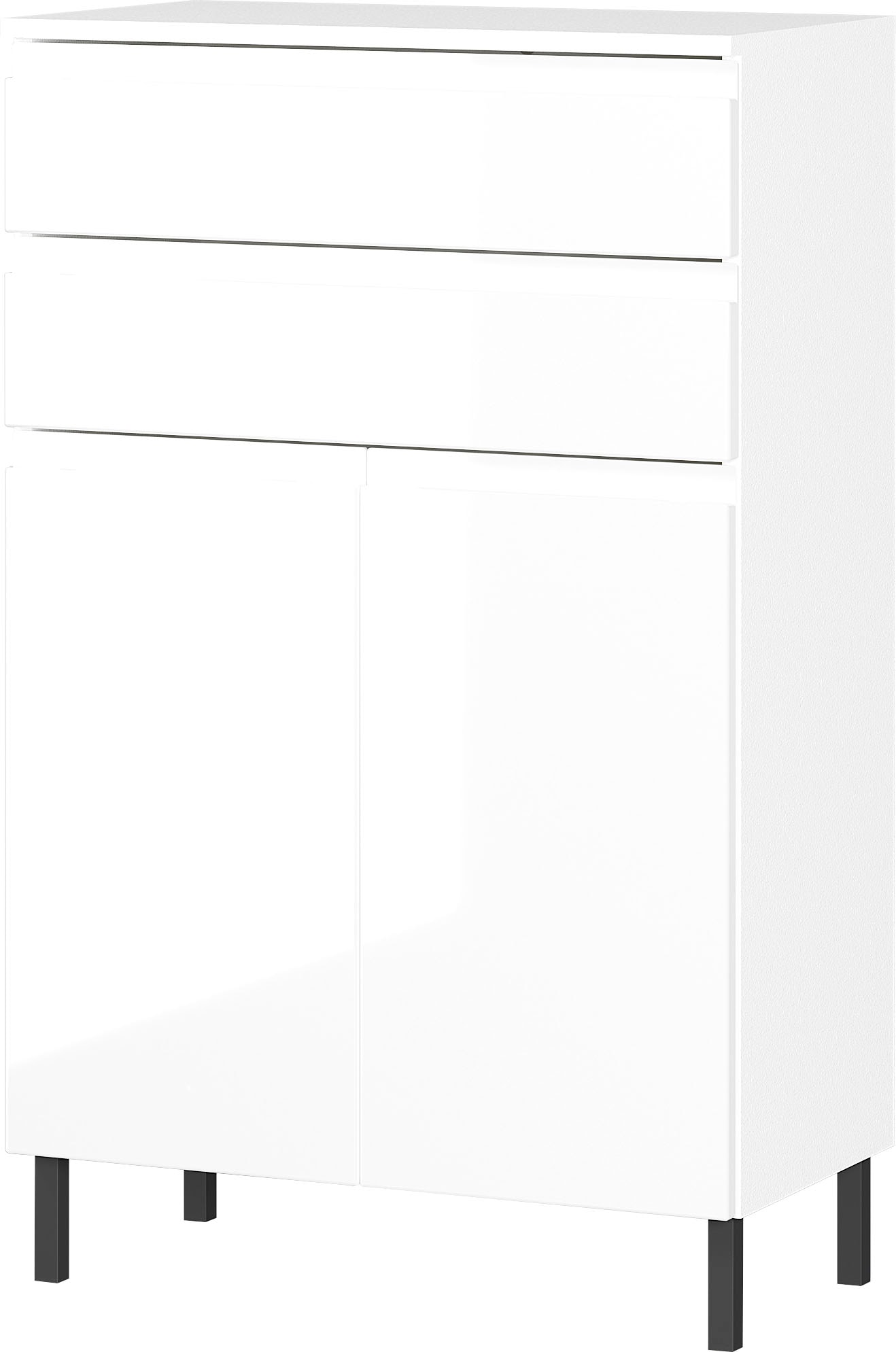 Badkommode »Scantic«, Breite 60 cm, Badezimmerschrank, 2 Türen, 2 Schubkästen, Türdämpfer