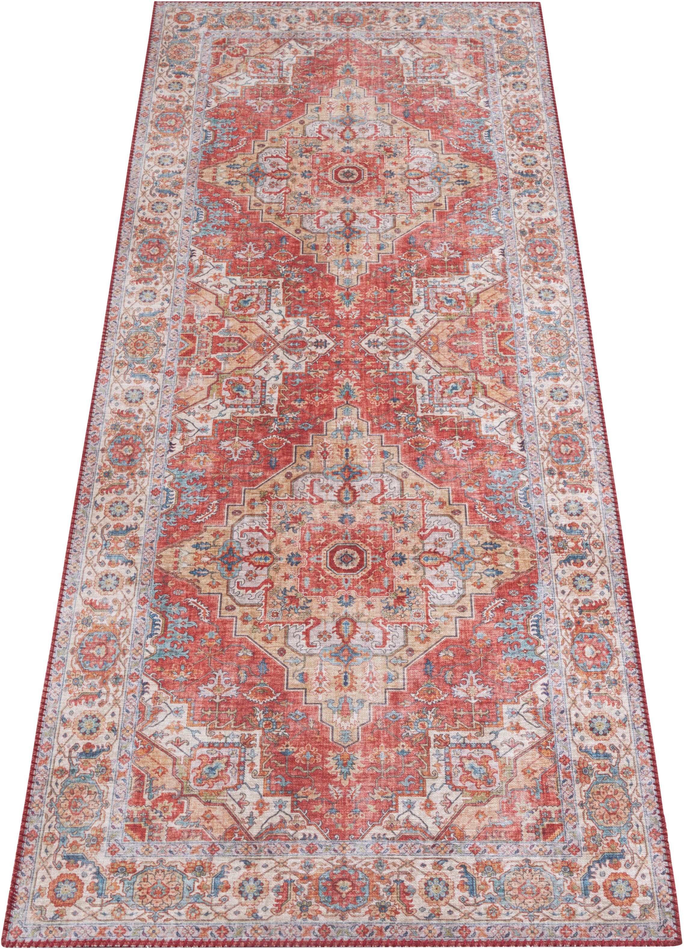 NORTHRUGS Teppich »Sylla«, rechteckig, 5 mm Höhe, Orientalisch, Läufer, Vintage, Wohnzimmer, Schlafzimmer, Esszimmer
