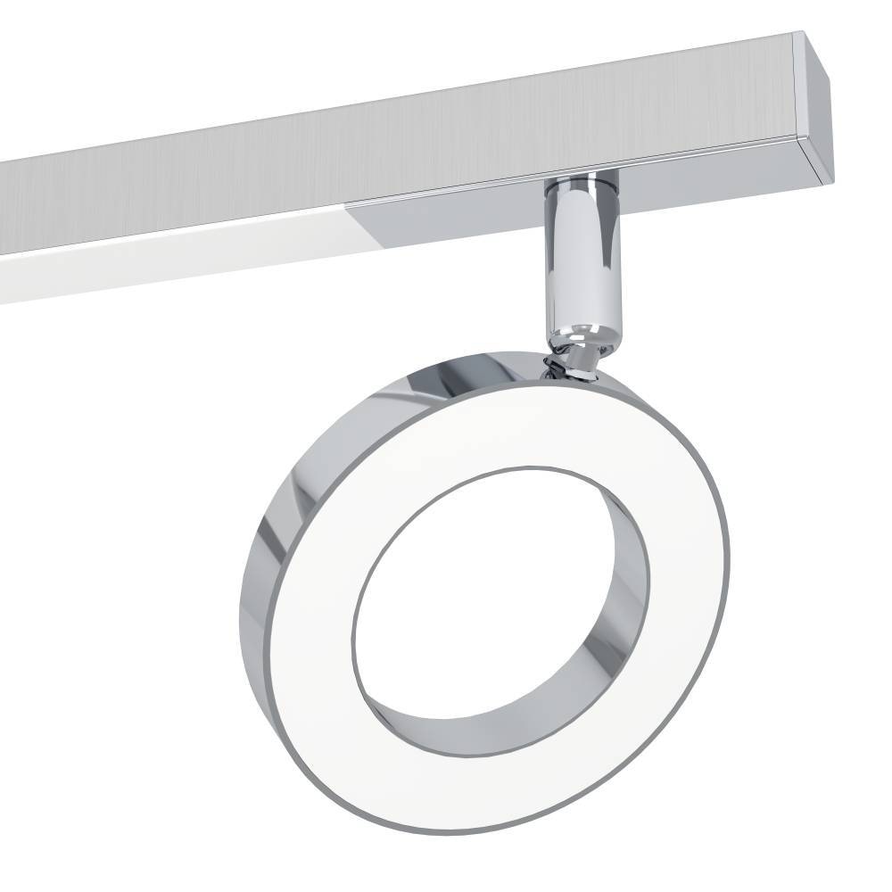 EGLO LED Deckenspots »CARDILLIO 1 Deckenlampe, Chrom, 3 flammig, schwenkbare Lampenköpfe«, 5 flammig, Leuchtmittel LED-Board | LED fest integriert, Spot, warmweißes Licht, Wohnzimmer, Esszimmer, Küche, Flur, 69x8,5cm