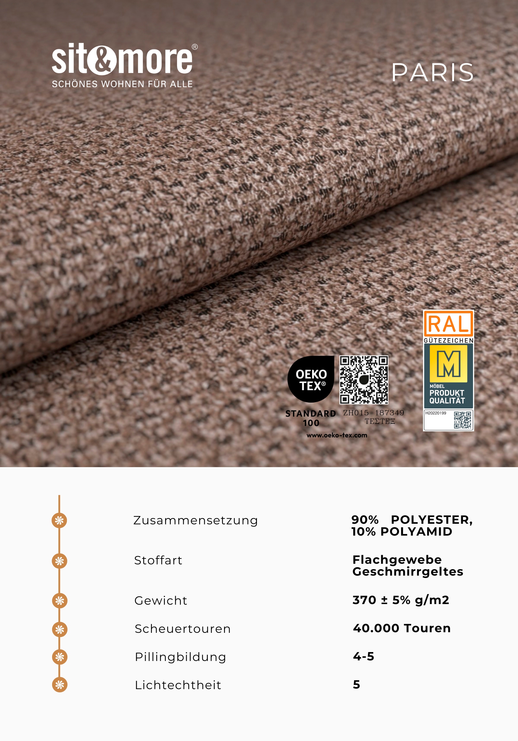 OTTO home Sofa-Kopfstütze »Costello, B: 48 cm« 2 Stk. tlg. Set: 2 Stück, passend zur Serie