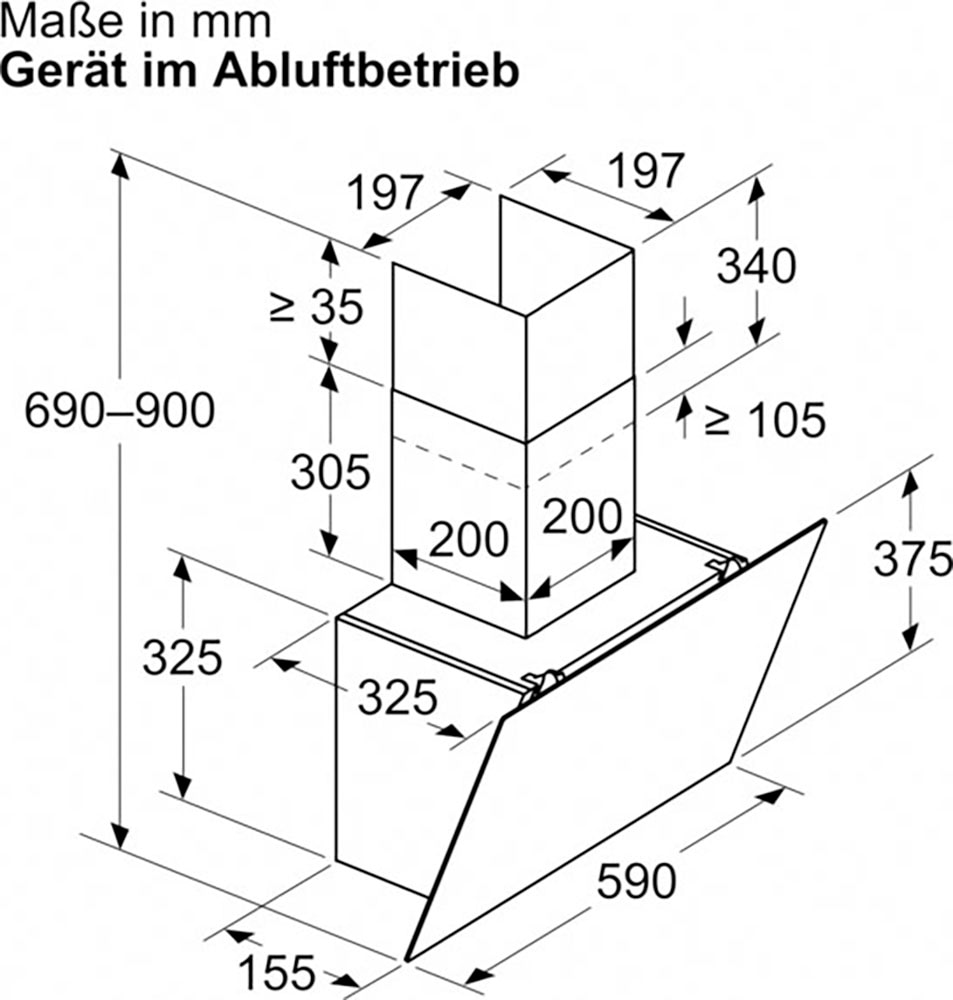 NEFF Wandhaube »D63IDK1S0«, Serie N 30