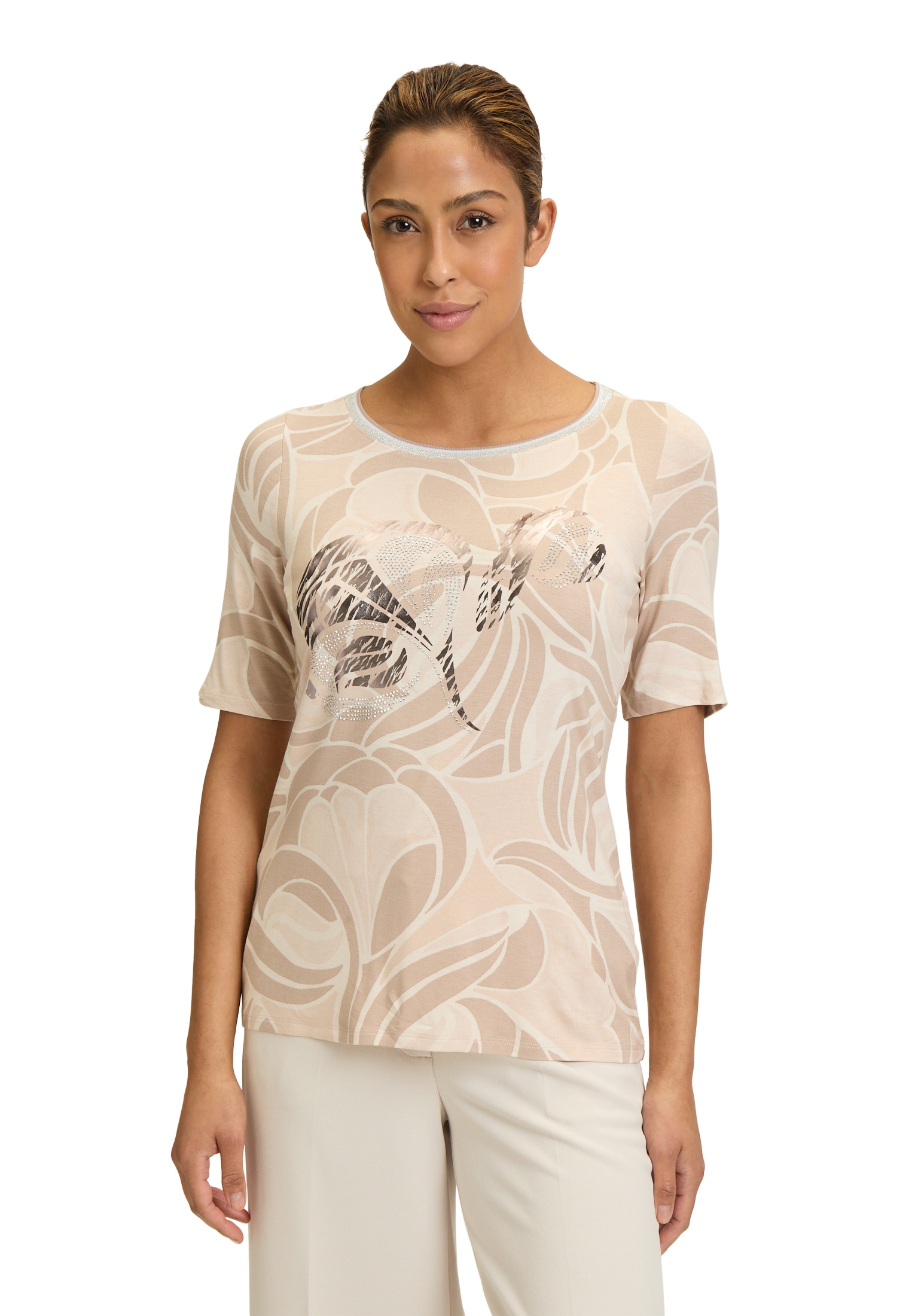 Betty Barclay T-Shirt »Printshirt mit Schmucksteinen«
