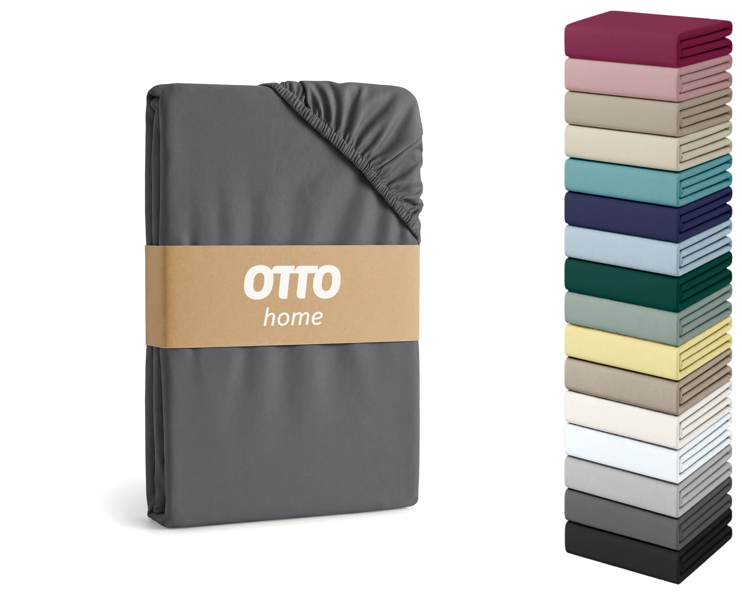 OTTO home Spannbettlaken »Cremona Baumwolle-Elasthan« NEU! bis 30 cm Höhe, Bettlaken in PREMIUM Qualität, auch Zwirn-Jersey