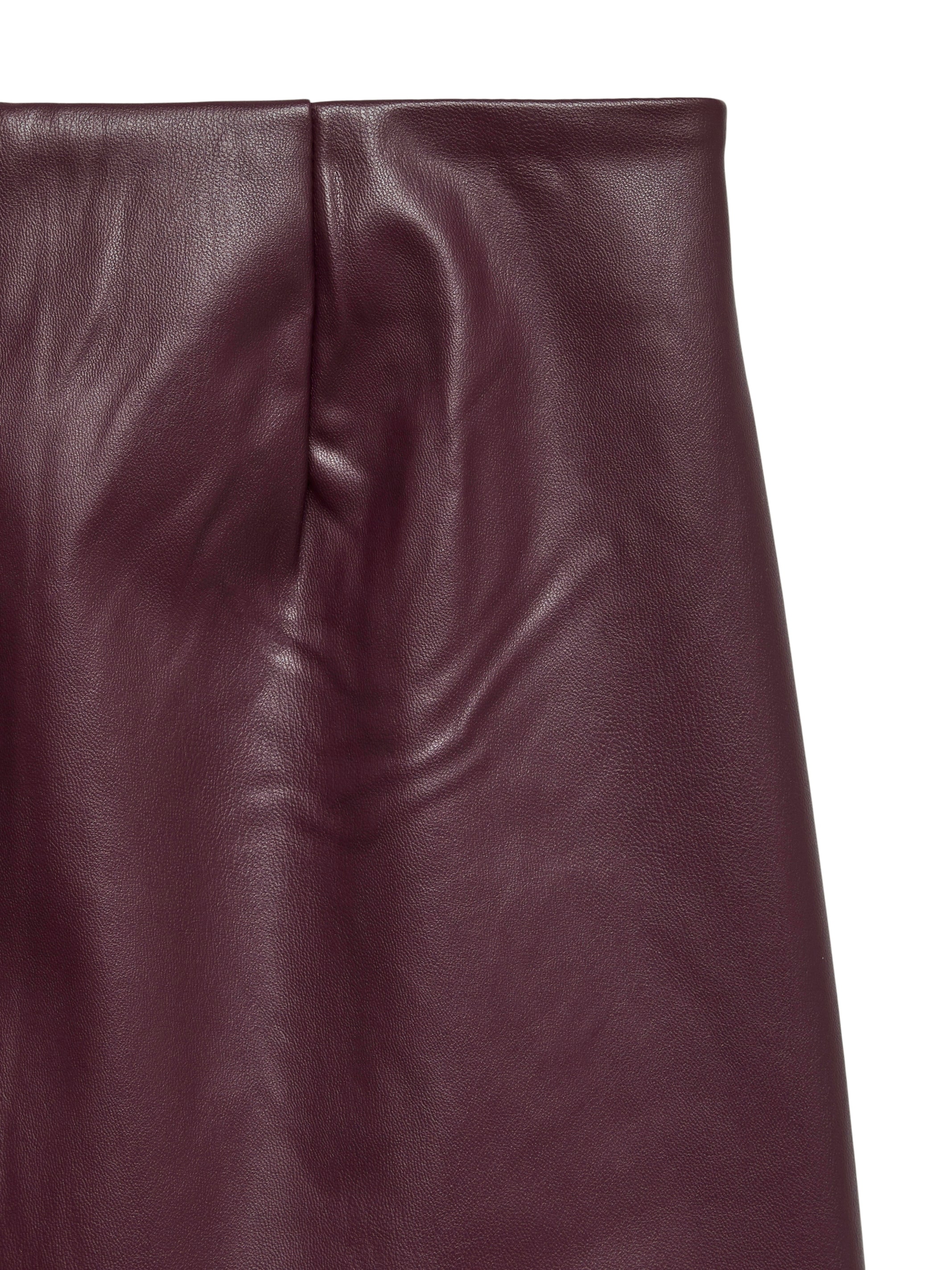 Vero Moda Lederimitatrock »VMNELLY HR SHORT PL SKIRT NOOS« Lederimitat, high waist