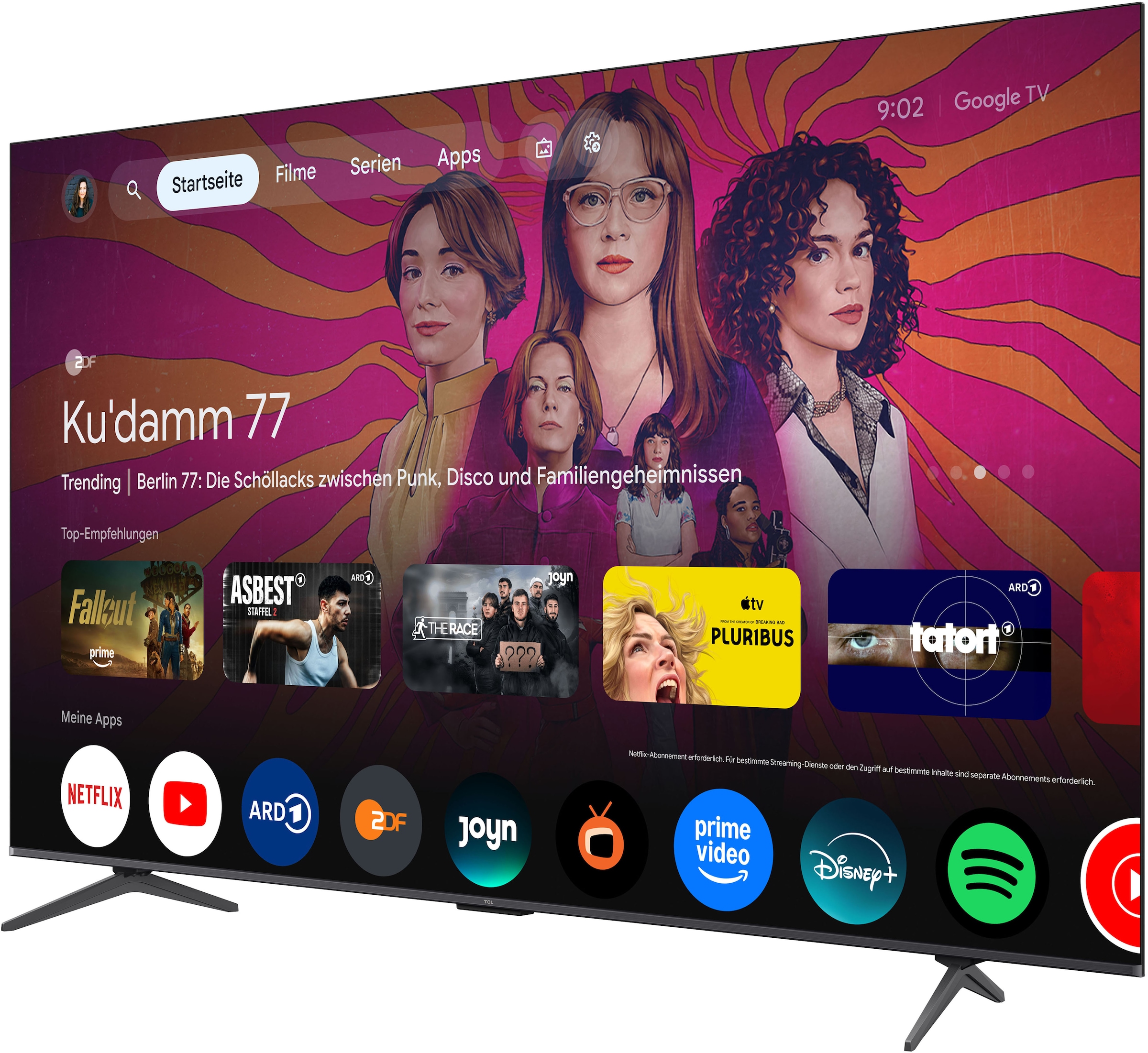 TCL LED-Fernseher »85T8D« 215 cm/85 ″ Smart-TV