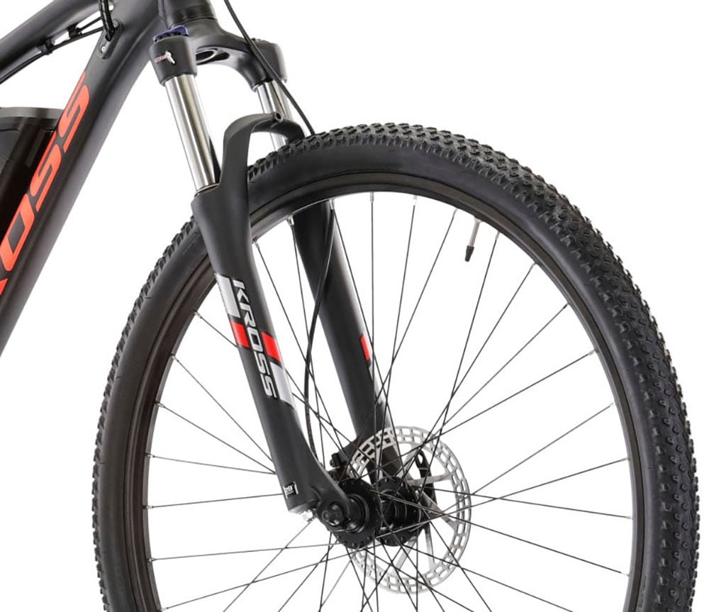 Kross E-Bike »E-MTB Hexagon Boost 1.0 522 29 Zoll schwarz«, 24 Gang, Shimano, ACERA M3020, Heckmotor 250 W, Pedelec, Elektrofahrrad für Damen und Herren
