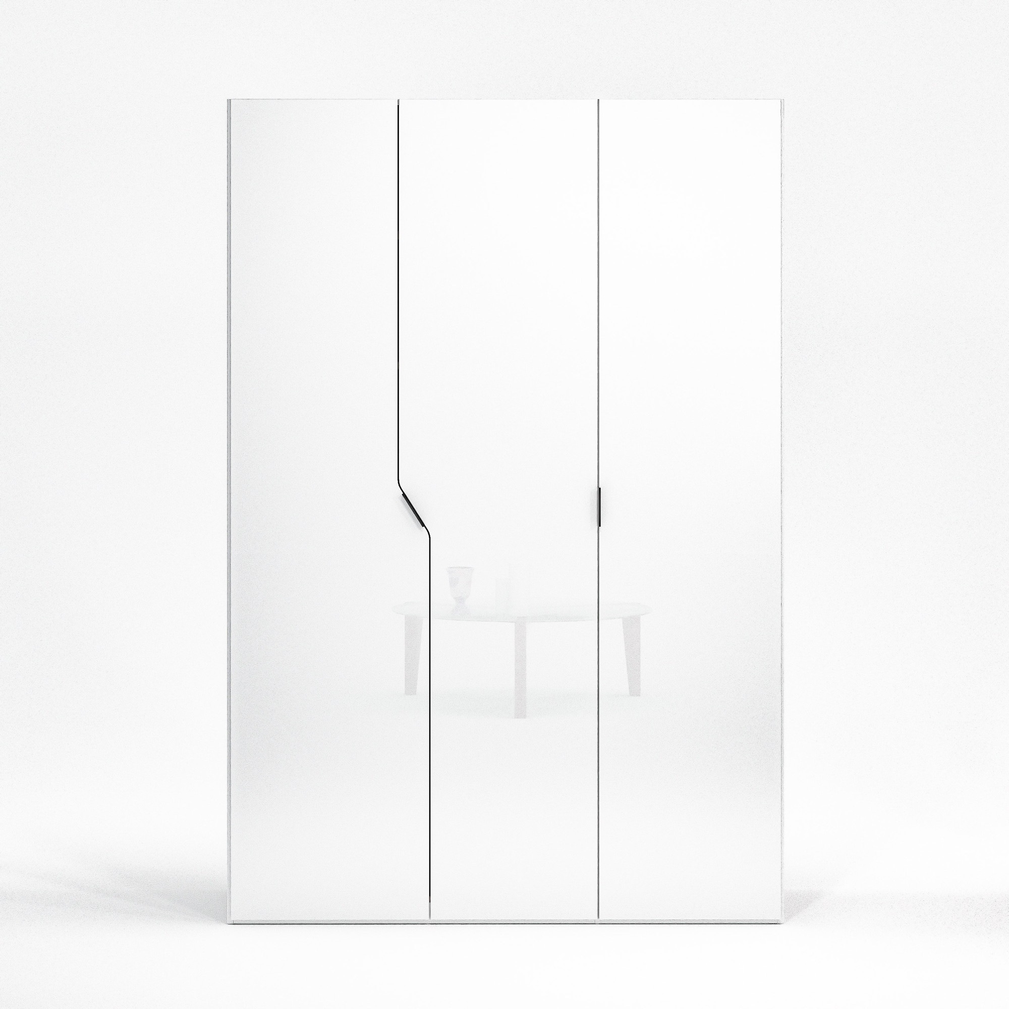 Home affaire Kleiderschrank »AMETISTA, Drehtürenschrank, designgeformten Fronten« Made in Italy, hochglanz lackiert, Basisausführung, Zubehör extra